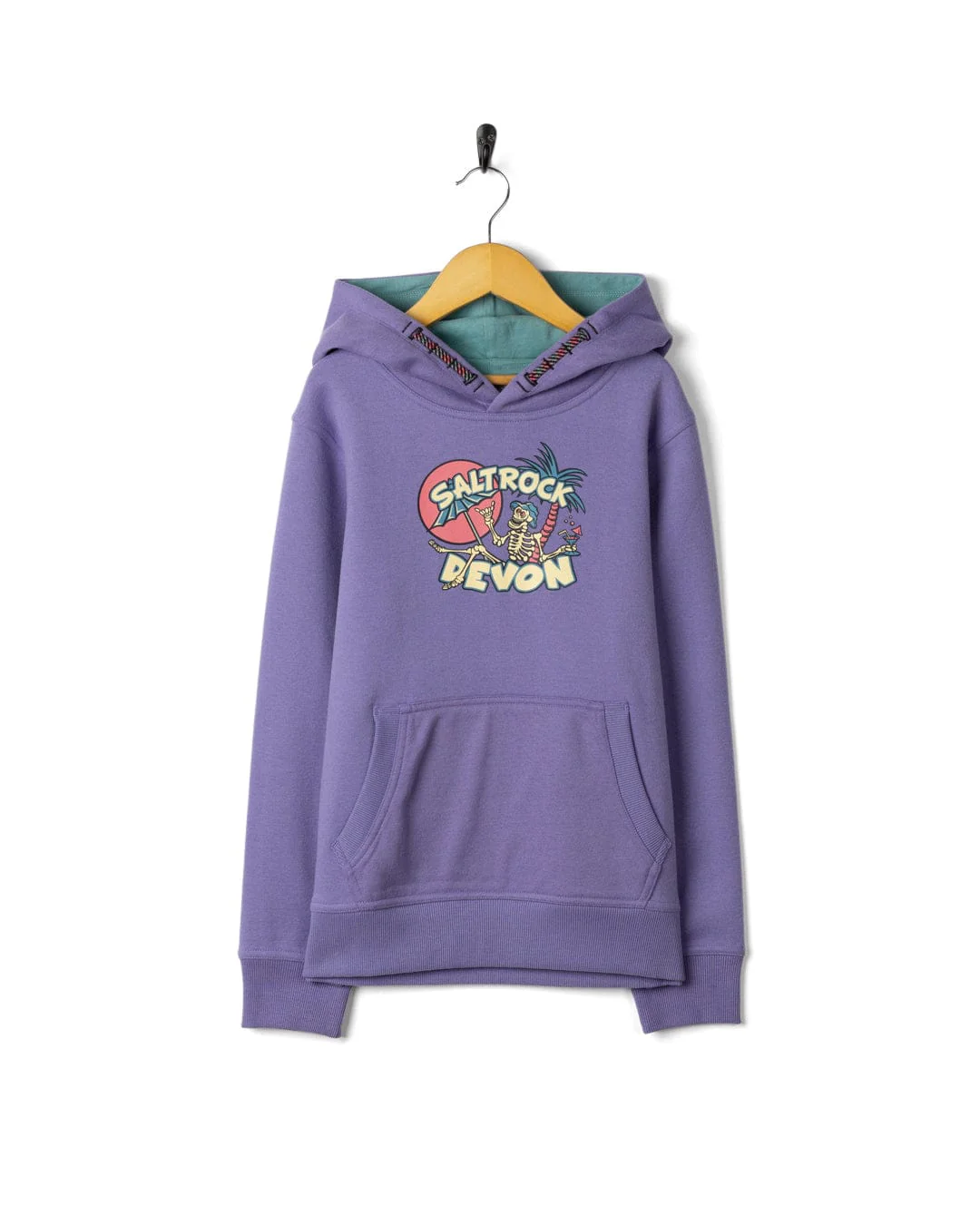 Sip “N” Dip Devon  Kids Pop Hoodie Devon in Purple - Image 3