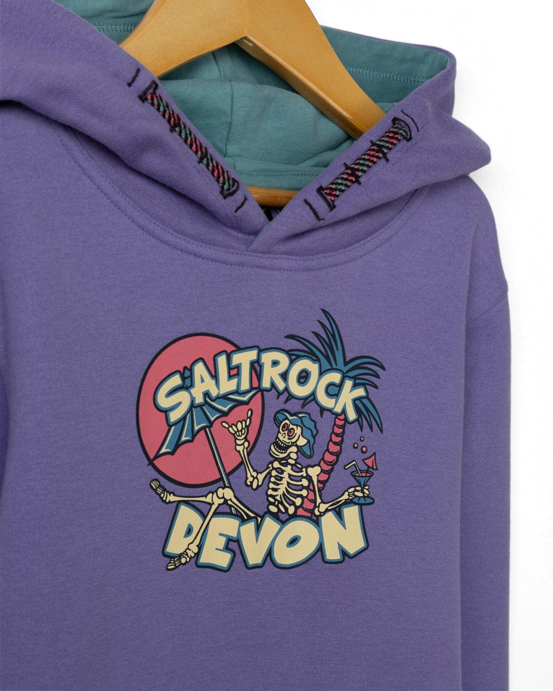 Sip “N” Dip Devon  Kids Pop Hoodie Devon in Purple - Image 4