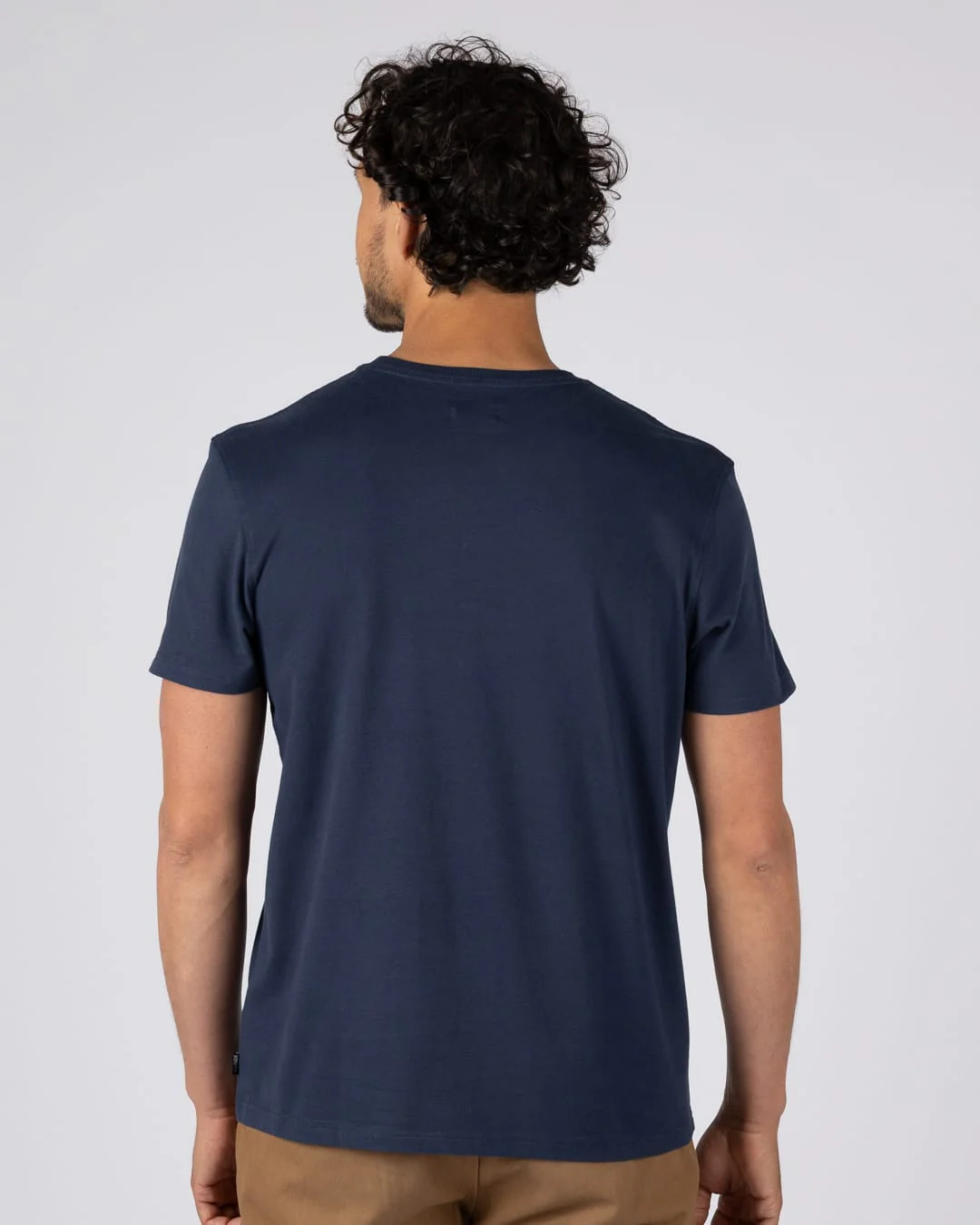 Smoke Em Mens Short Sleeve Tee in Dress Blue - Image 3