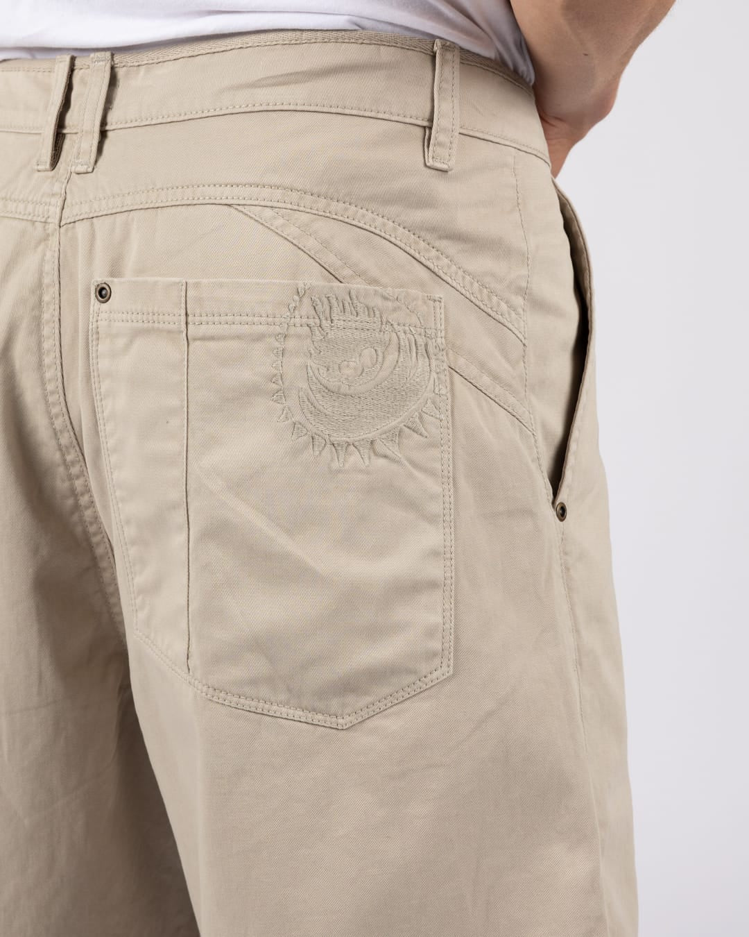Stefan Mens Long Short in Beige - Image 5