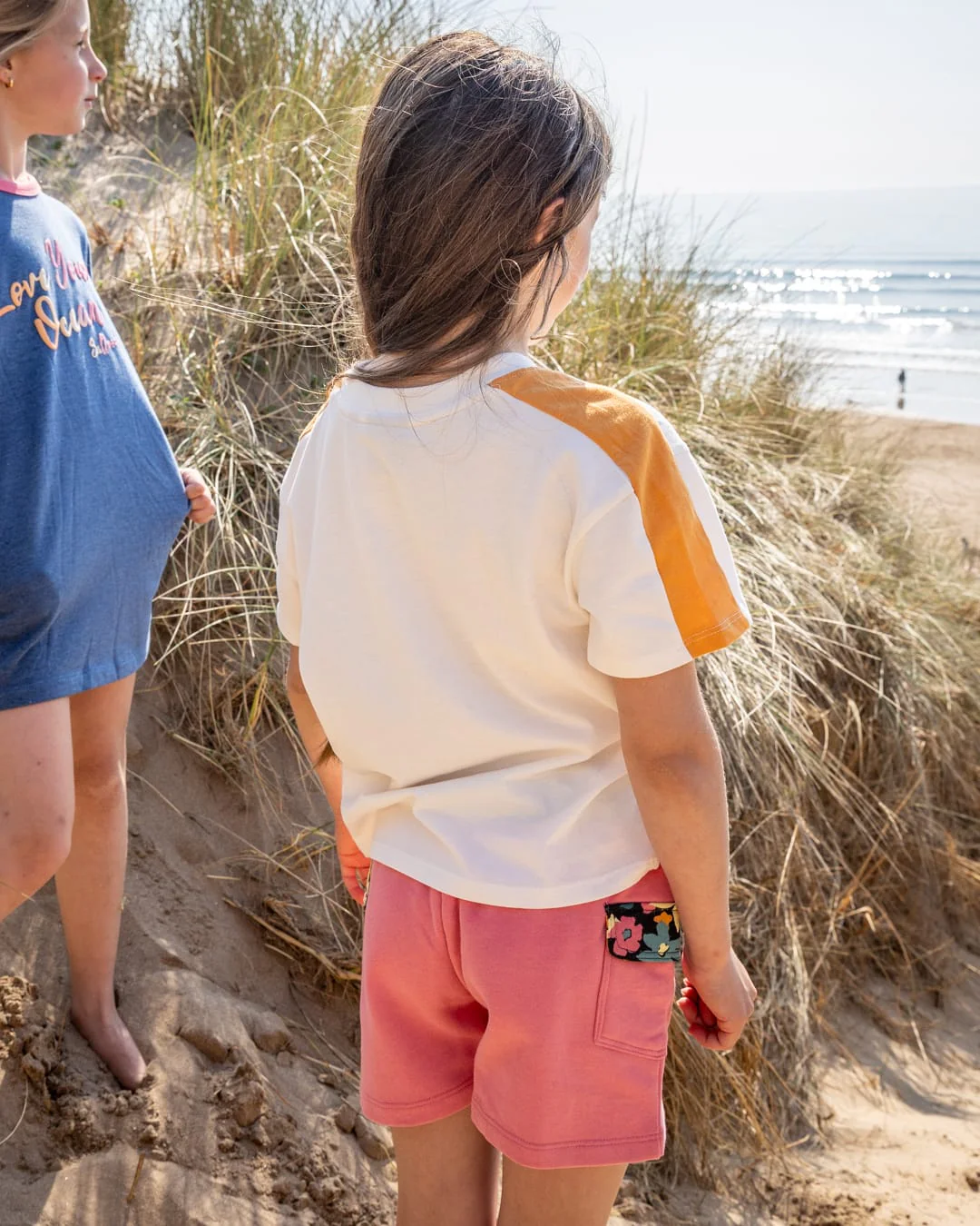 Sun Daze Kids Short Sleeve T-Shirt in Cream - Image 4