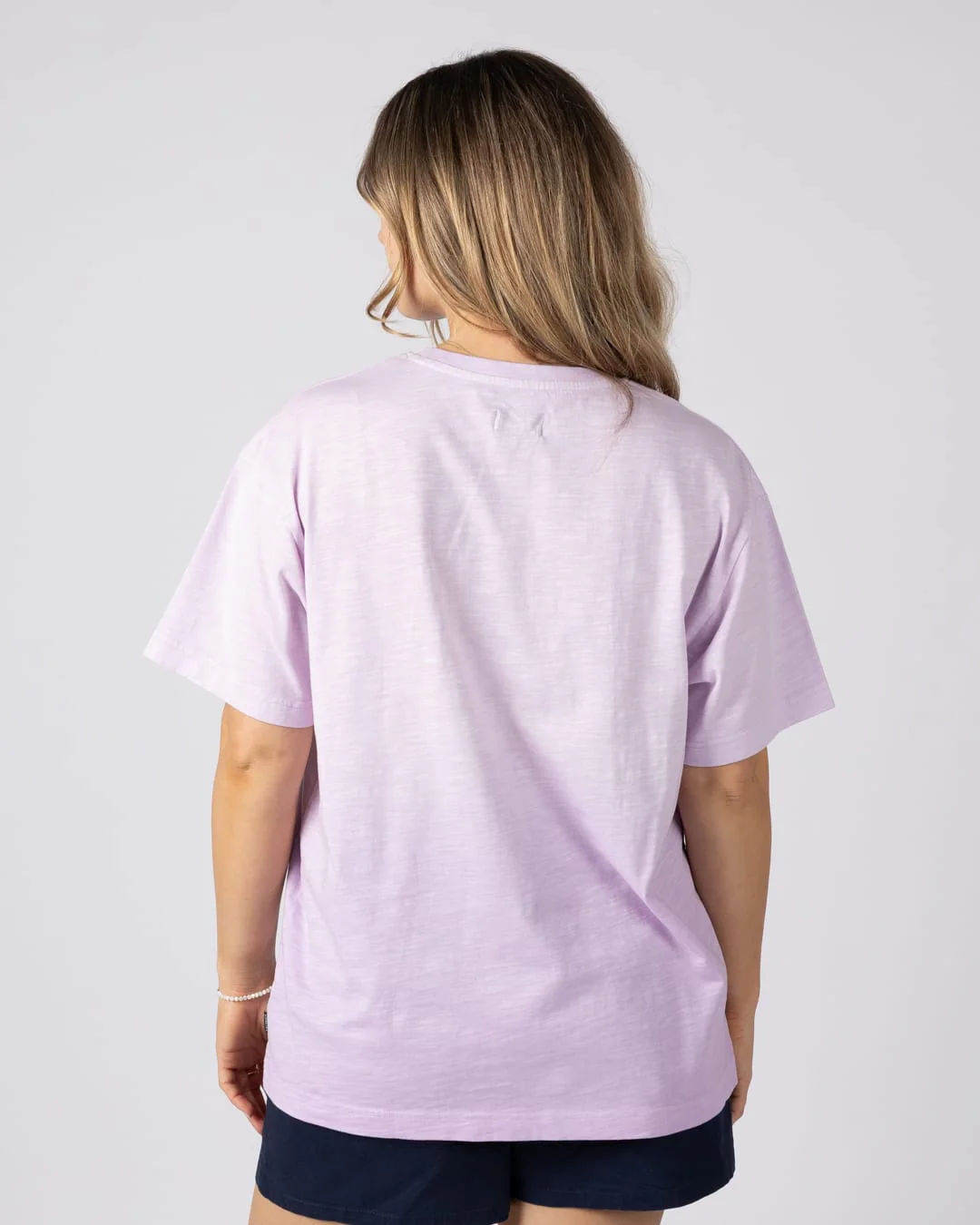 Sun Daze Womens Short Sleeve Tee in Light Purple - Image 7