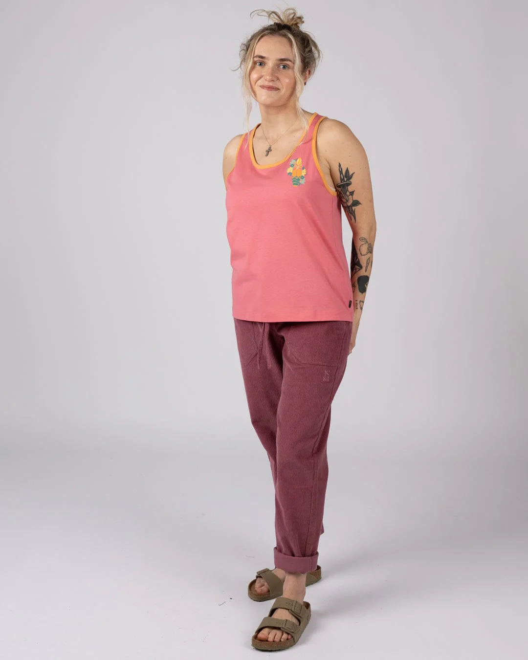 Sun Surfer Womens Vest in Bright Pink - Image 7