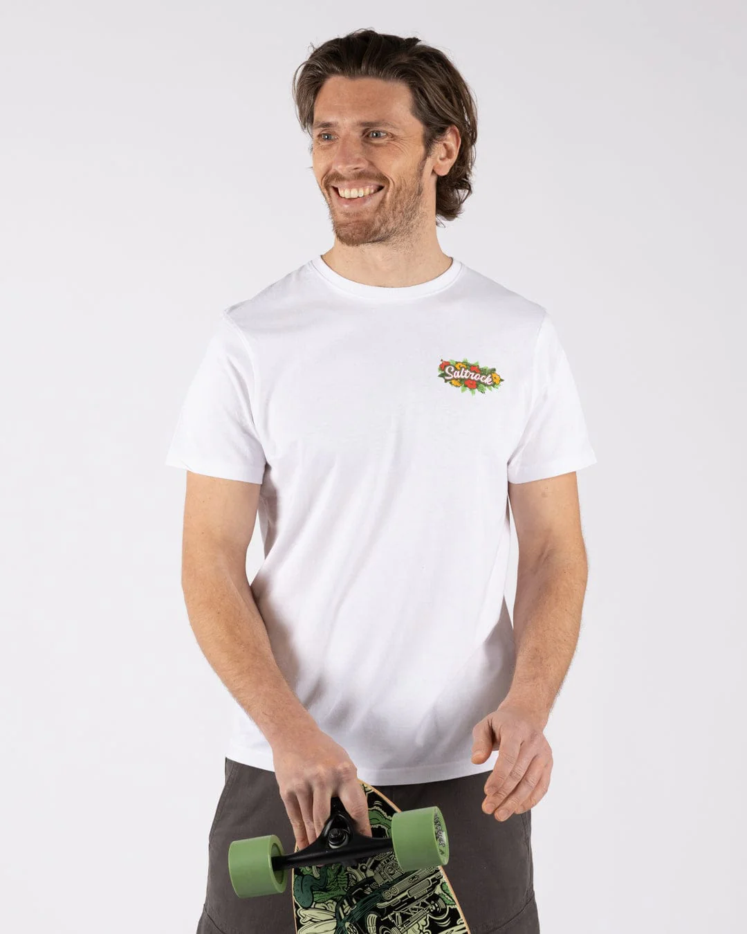 Surf Shack Cornwall Mens T-Shirt in White - Image 2
