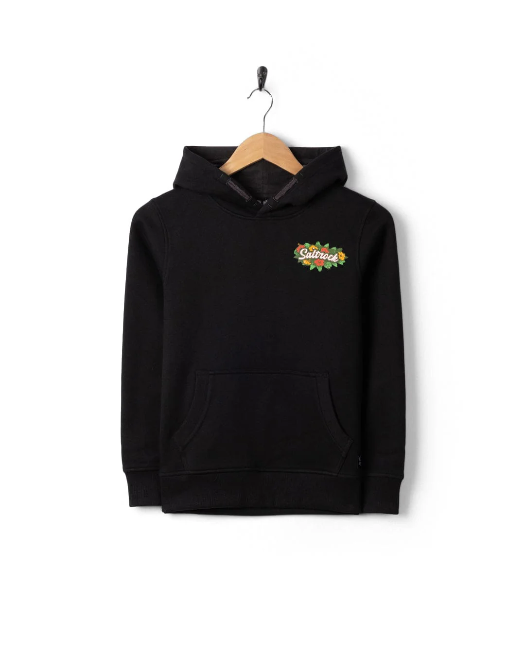Kid's Surf Shack Devon Pop Hoodie in Black - Image 3