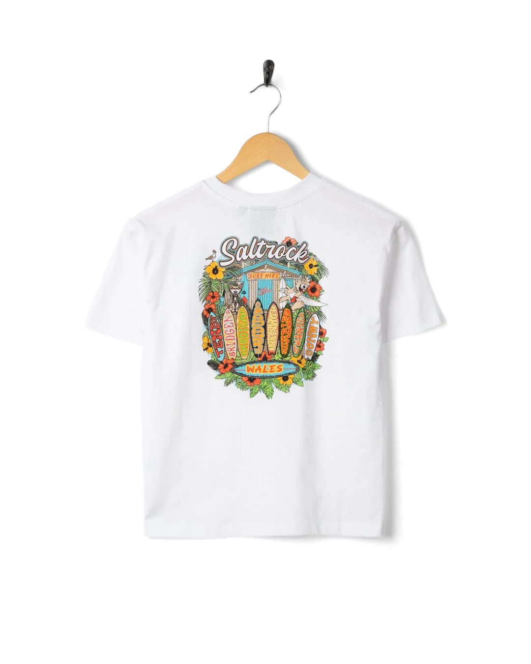 Surf Shack Devon  Kids Short Sleeve T-shirt in White