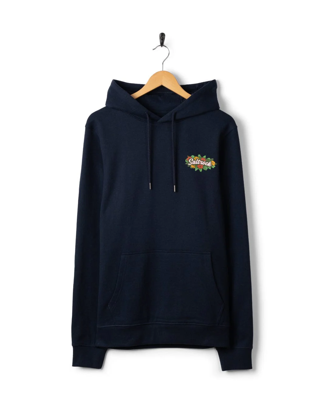 Surf Shack Cornwall Mens Pop Hoodie in Blue - Image 6