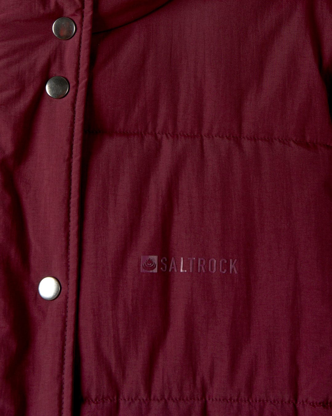 Tahoe Womens Longline Padded Coat in Burgundy - Image 6