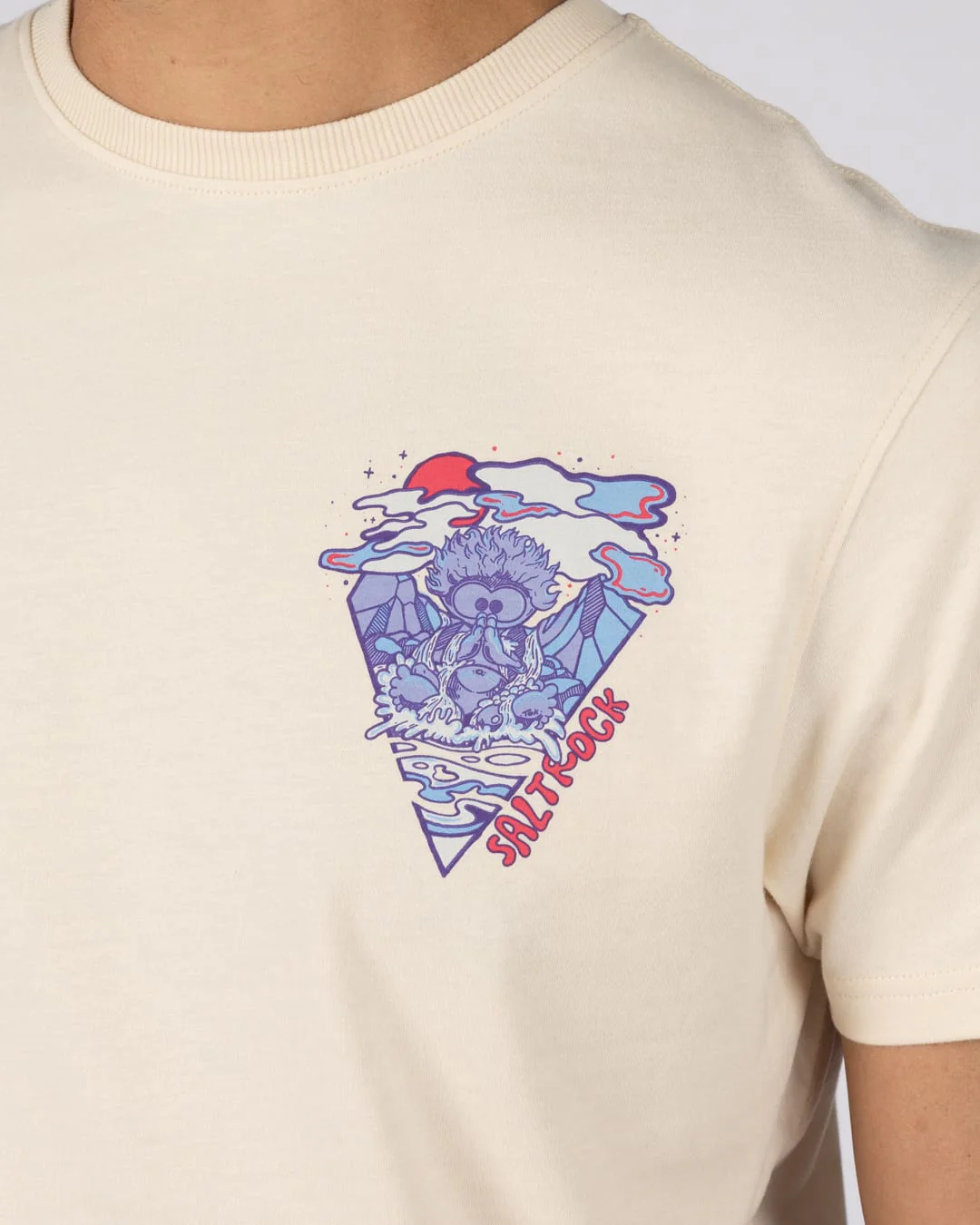 Take A Trip Mens Short Sleeve T-Shirt In Cream - Image 5