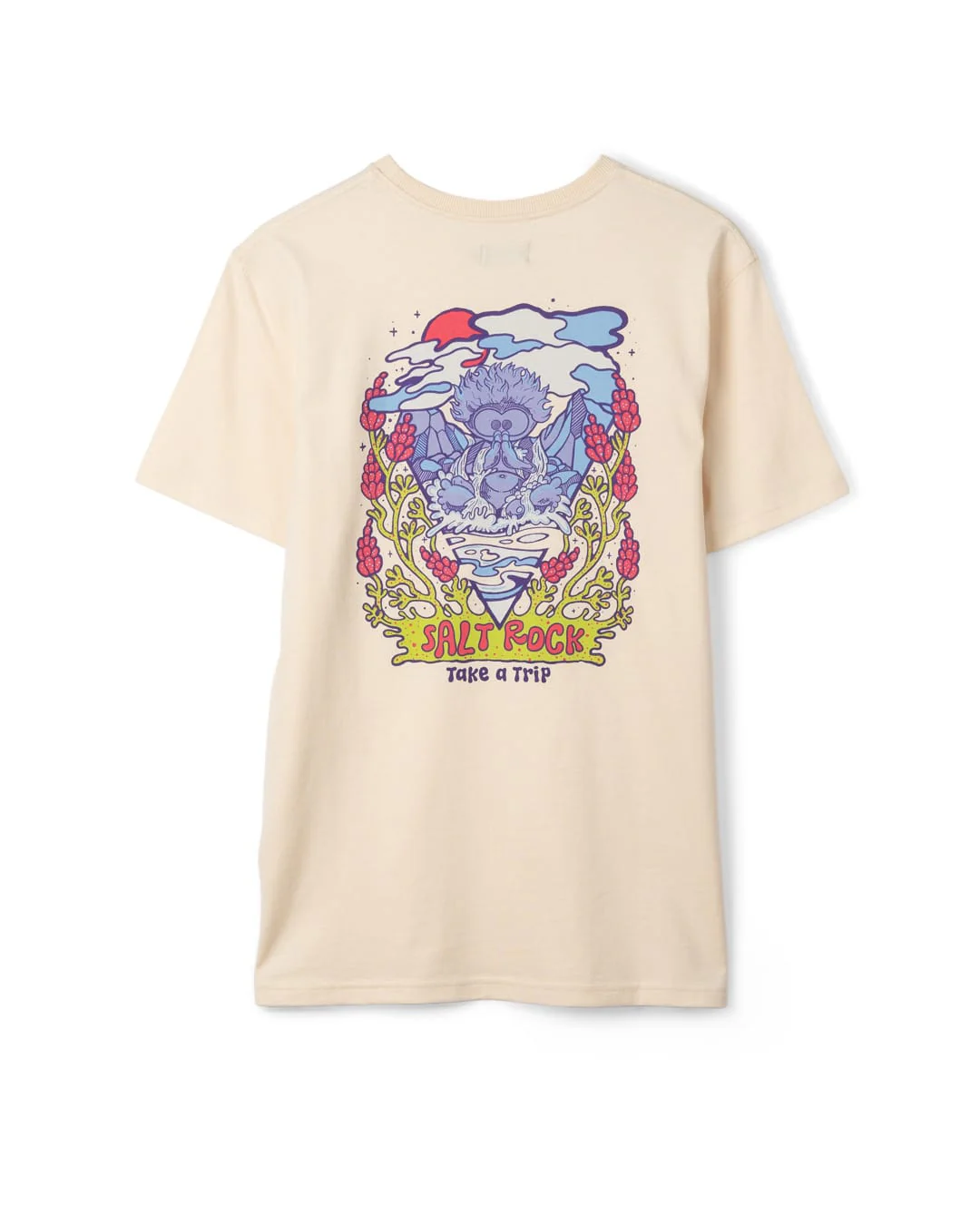 Take A Trip Mens Short Sleeve T-Shirt In Cream - Image 7