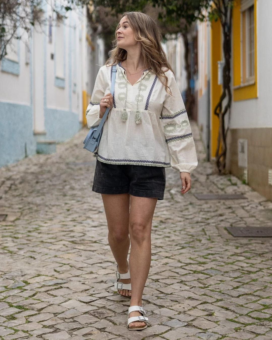 Tia Womens Blouse in White