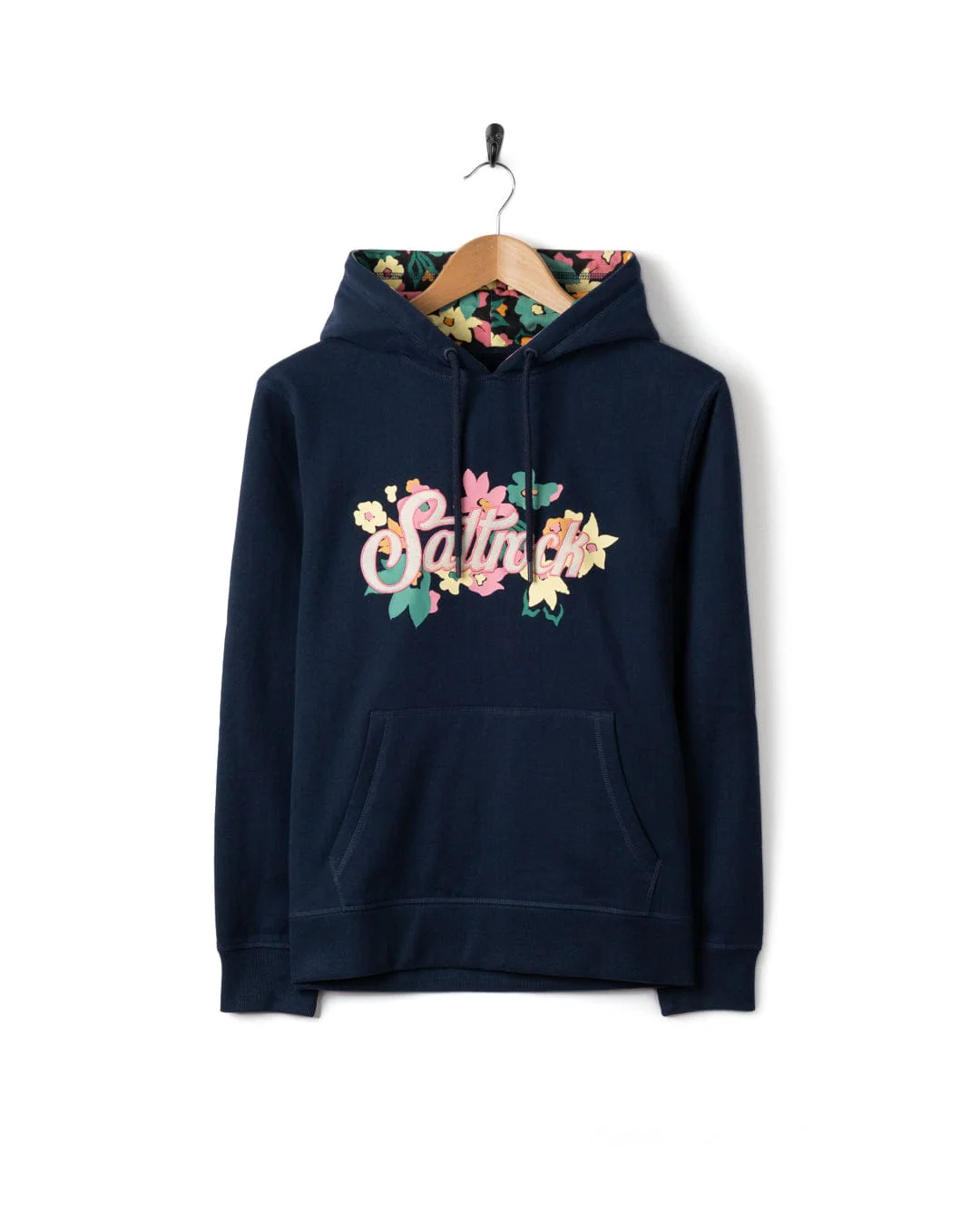 Trader Daze   Womens Pop Hoodie in Blue - Image 3