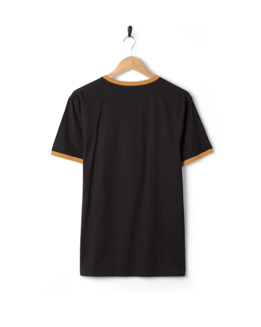 Trail Badge Ringer Mens Short Sleeve T-Shirt in Dark Grey - Image 6