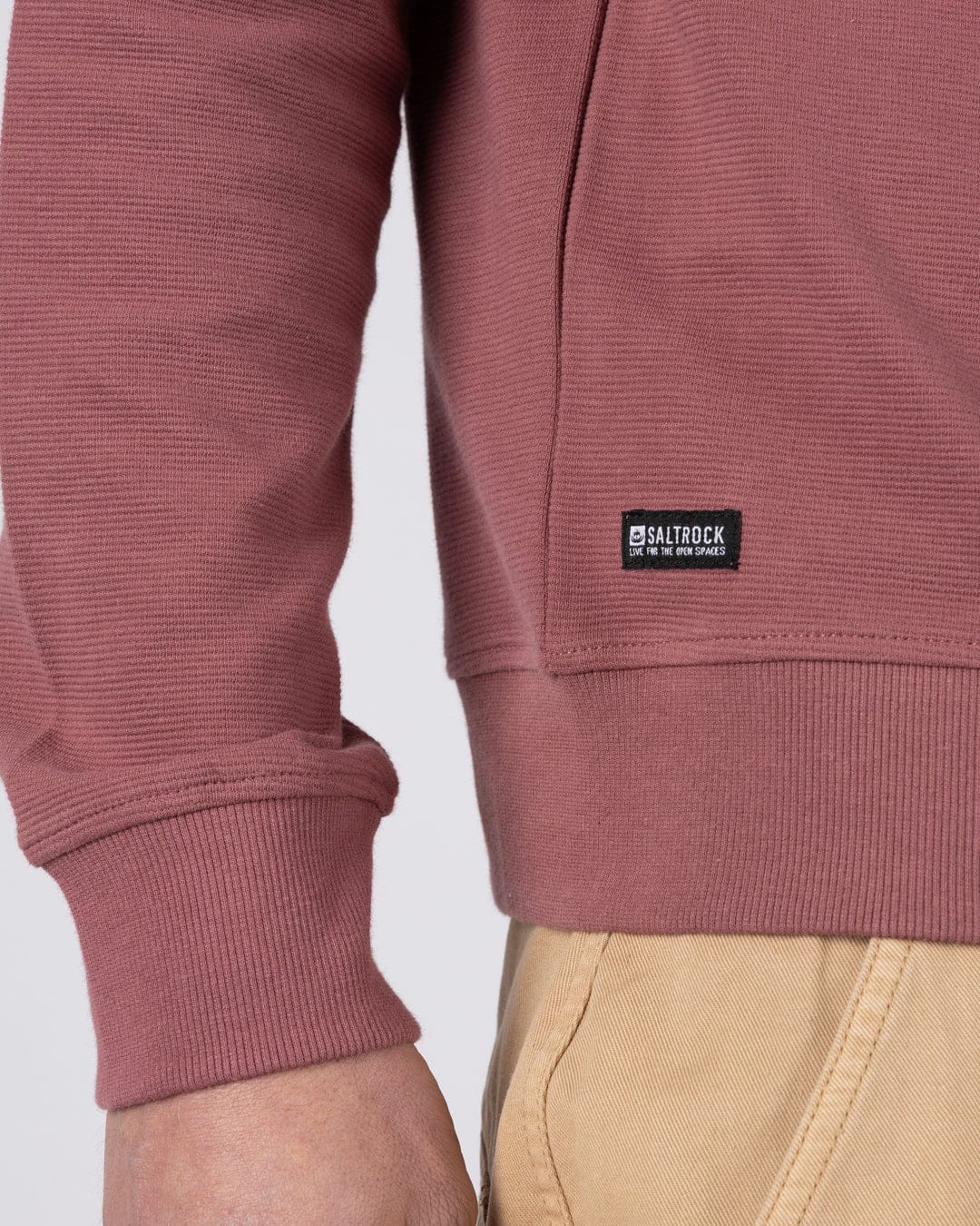 Trail Badge  Mens Sweatshirt in Dark Pink - Image 5