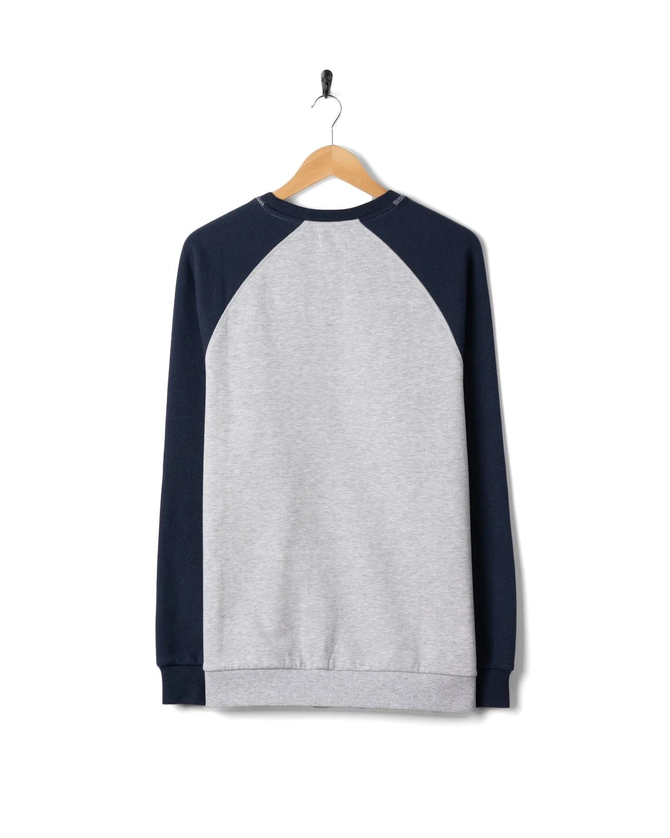 Trail Bus Mens Raglan Sweatshirt in Grey - Image 6