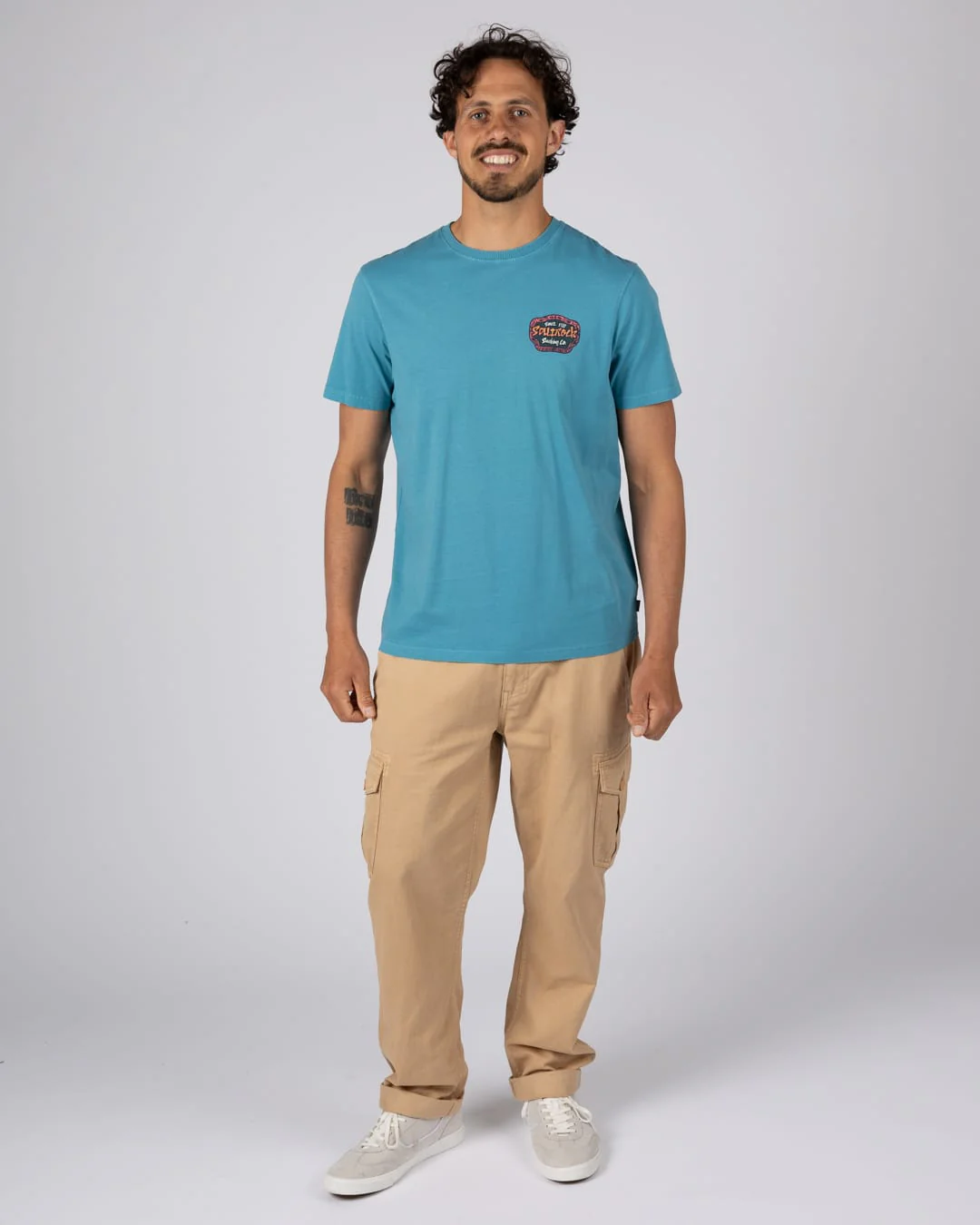 Tribal Frame Mens Short Sleeve T-Shirt in Blue - Image 7