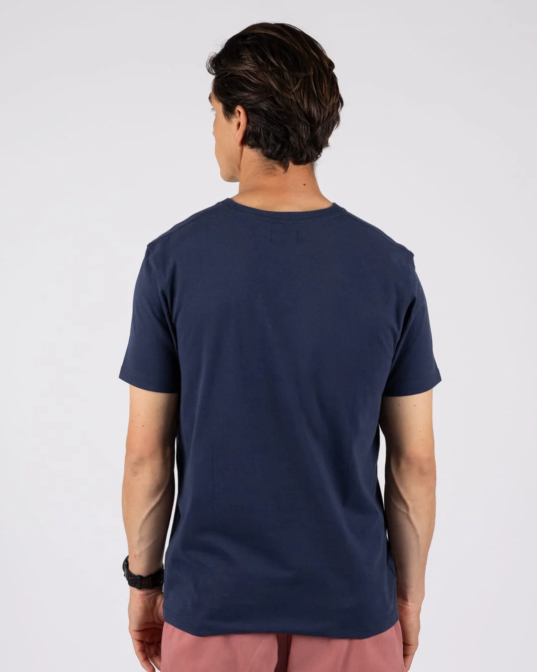 Tribal Stripe Mens Short Sleeve T-Shirt in Blue - Image 4