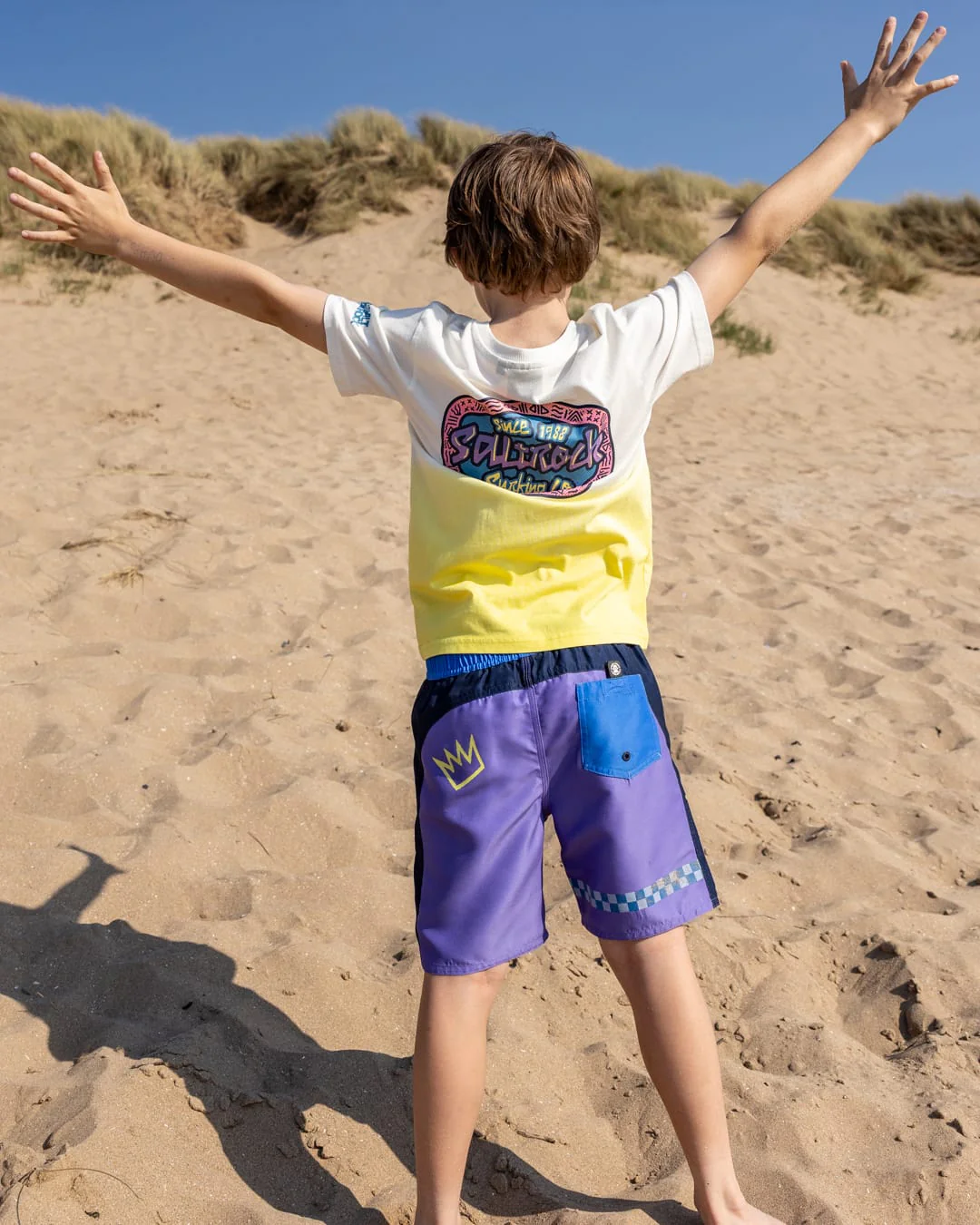 Tribe Surf Kids Swimshorts in Purple - Image 3
