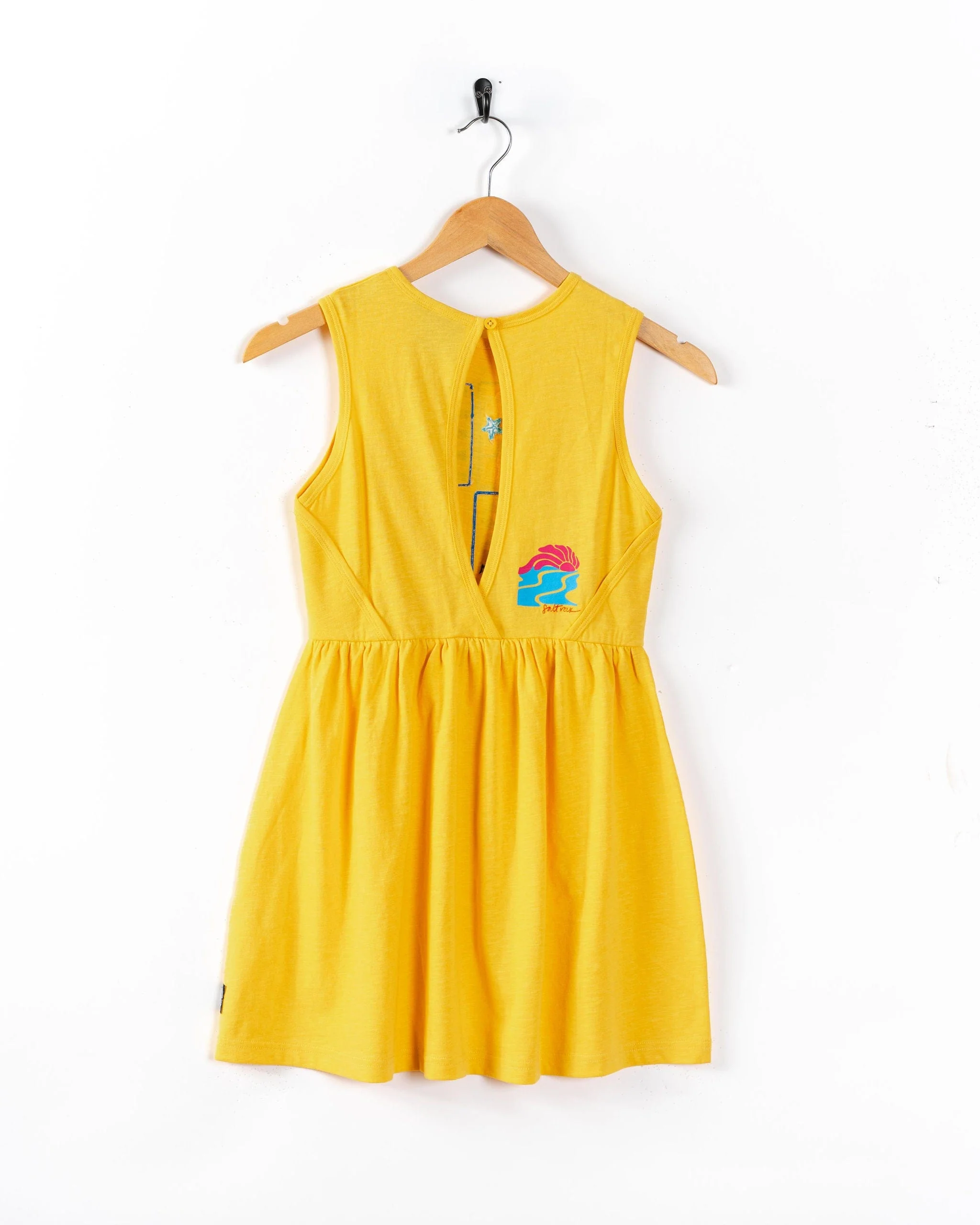 Vacay Kids Dress in Yellow - Image 8