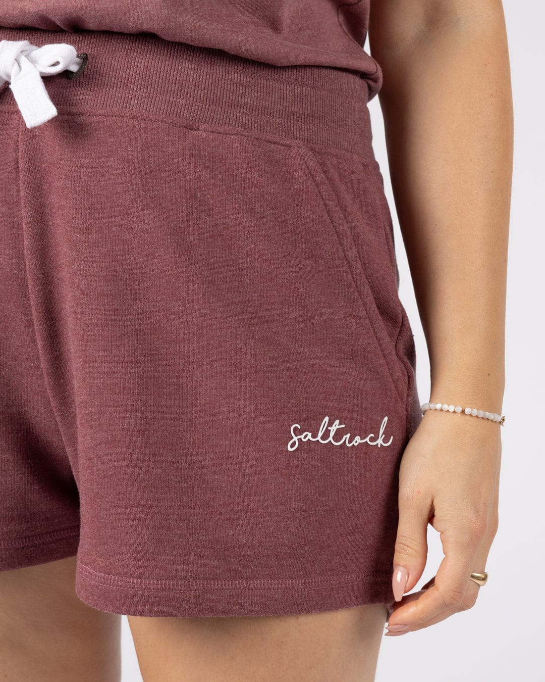 Essential Womens Sweat Shorts in Dark Purple - Image 4