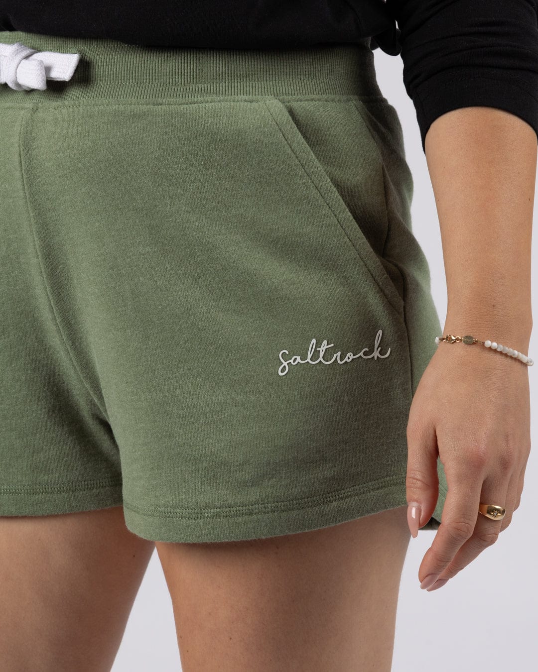 Essential Womens Sweat Shorts in Green - Image 6
