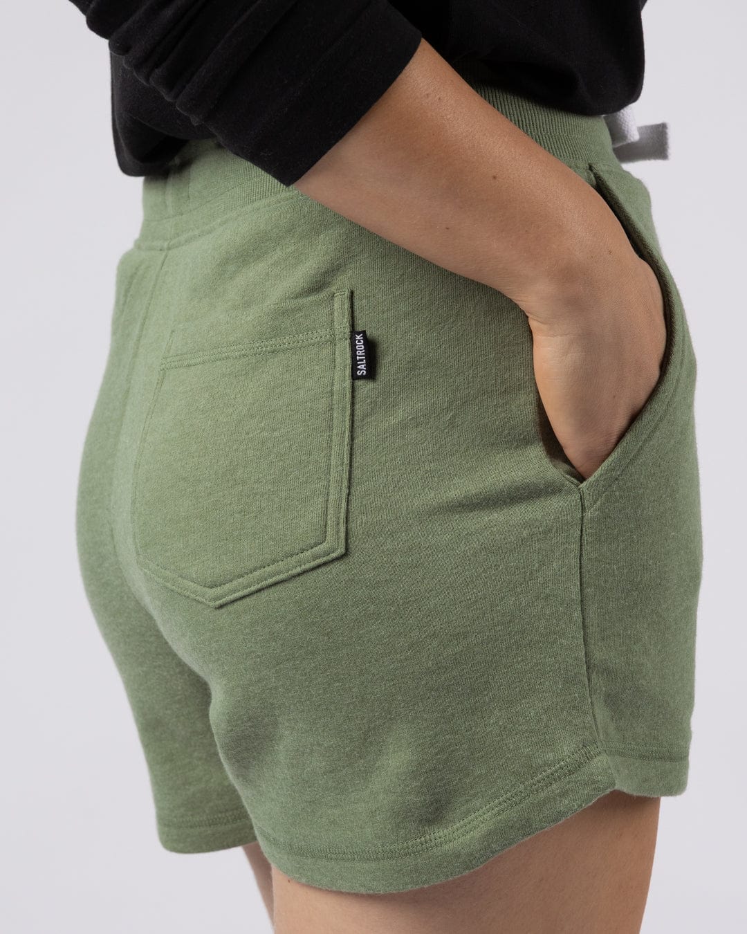 Essential Womens Sweat Shorts in Green - Image 8