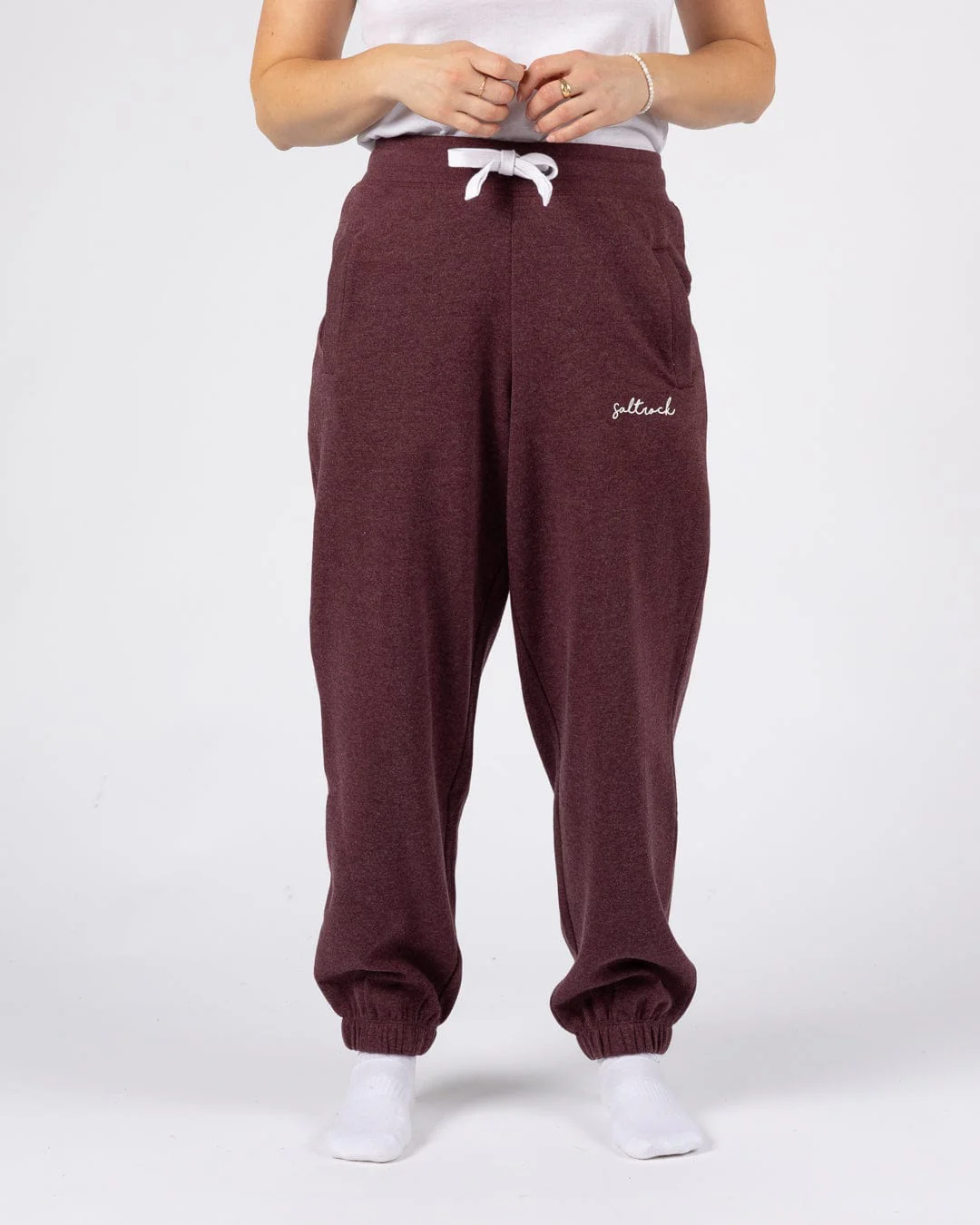 Essential Womens Sweatpants in Dark Purple - Image 5