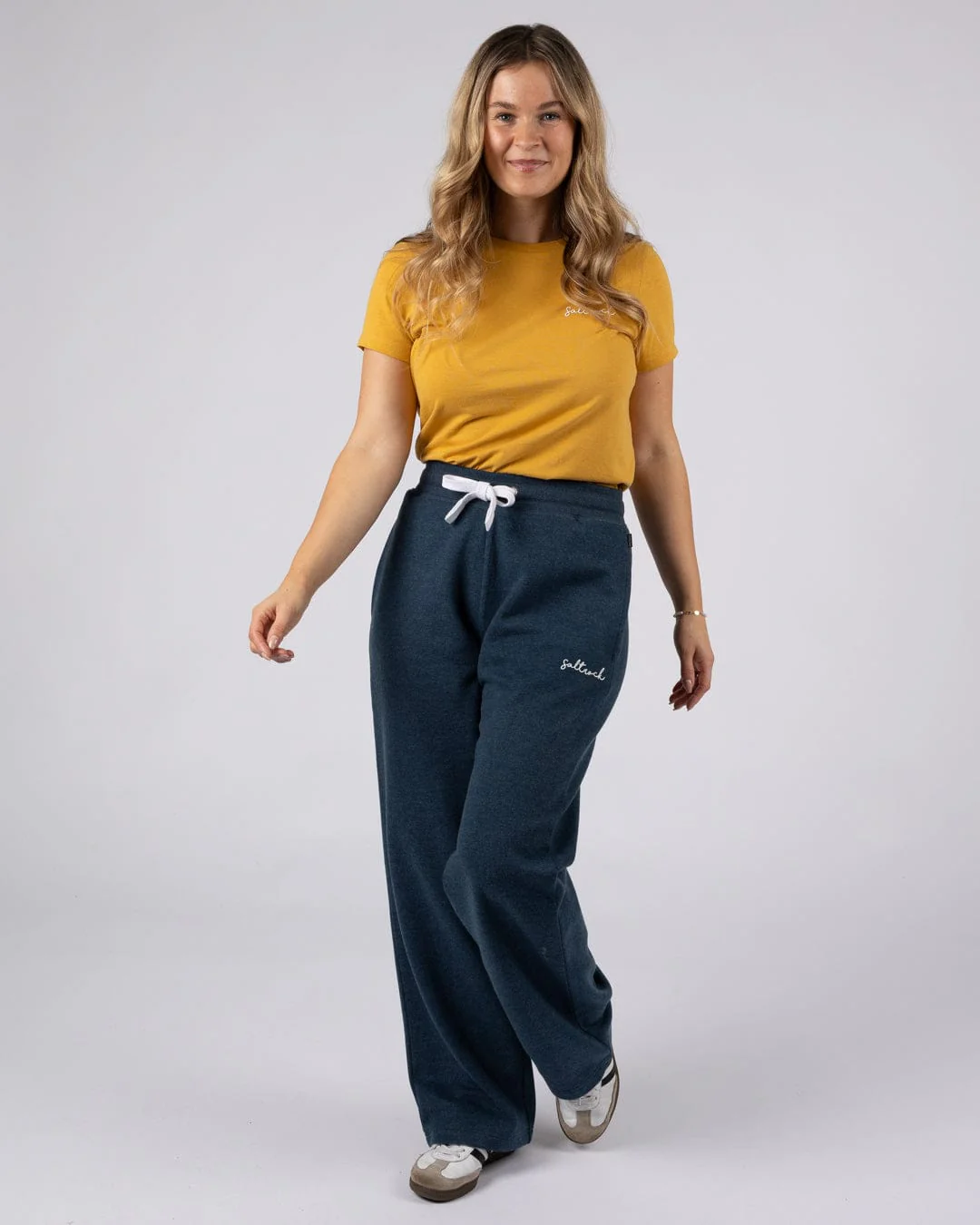 Essential Womens Joggers in Blue Marl - Image 3