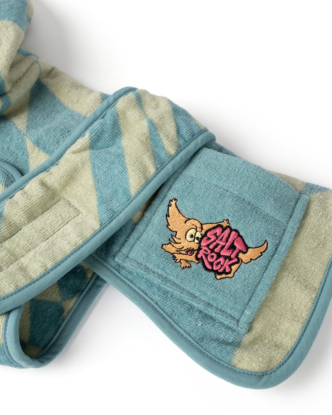Warp Pet Towelling Robe in Light Blue - Image 5