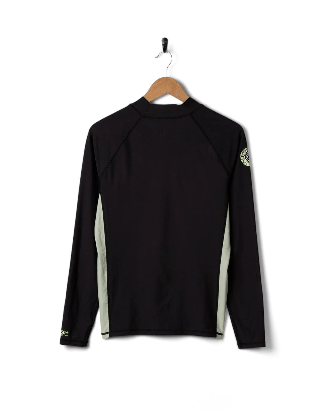 Warp Surf Mens Long Sleeve Rashvest in Dark Grey - Image 10