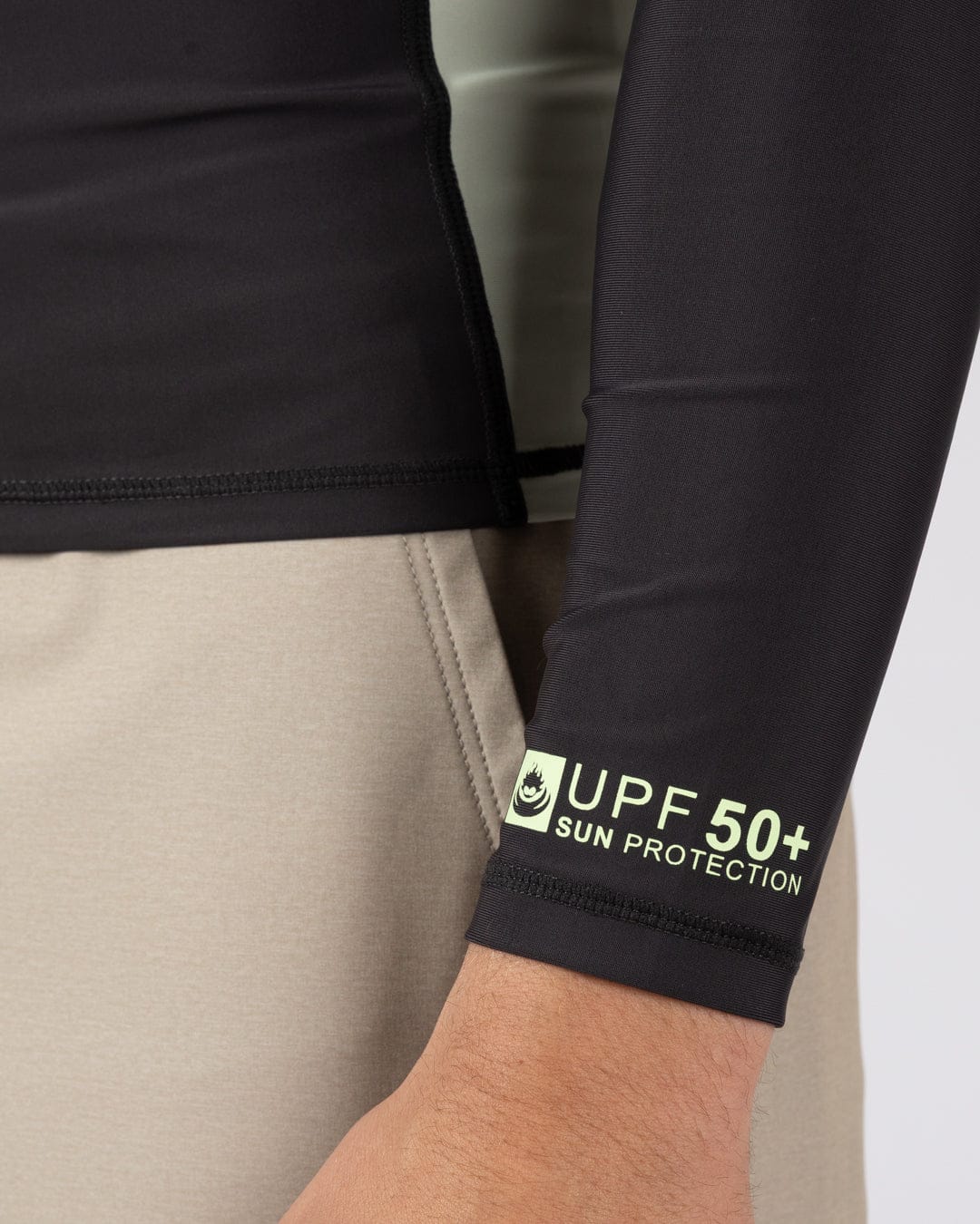 Warp Surf Mens Long Sleeve Rashvest in Dark Grey - Image 8