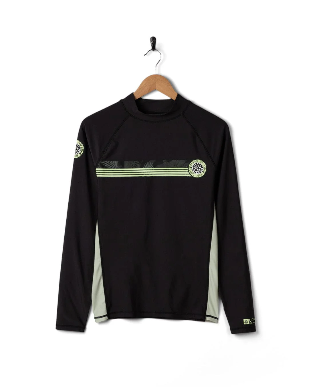 Warp Surf Mens Long Sleeve Rashvest in Dark Grey - Image 9
