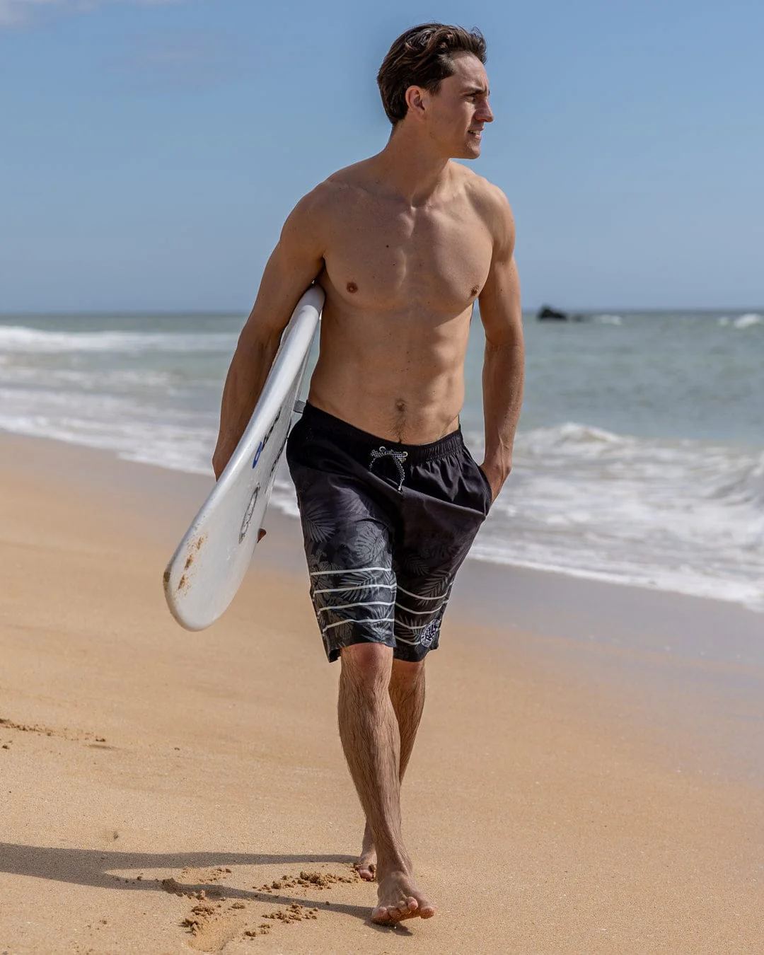 Warp Surf Mens BoardShort in Dark Grey - Image 2