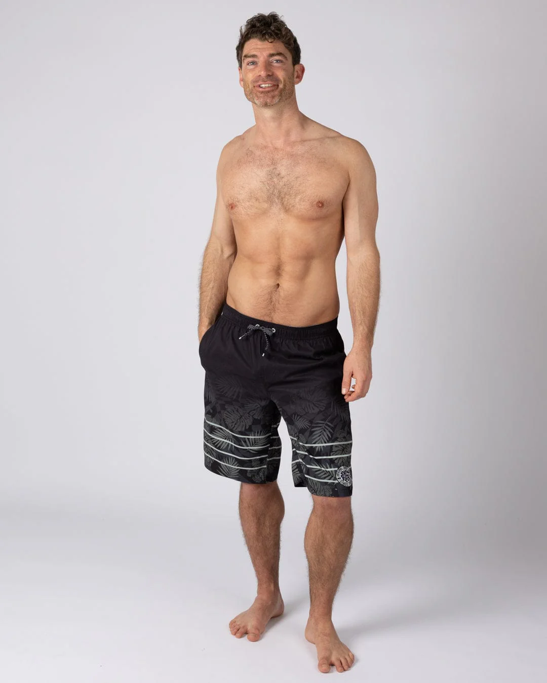 Warp Surf Mens BoardShort in Dark Grey - Image 7