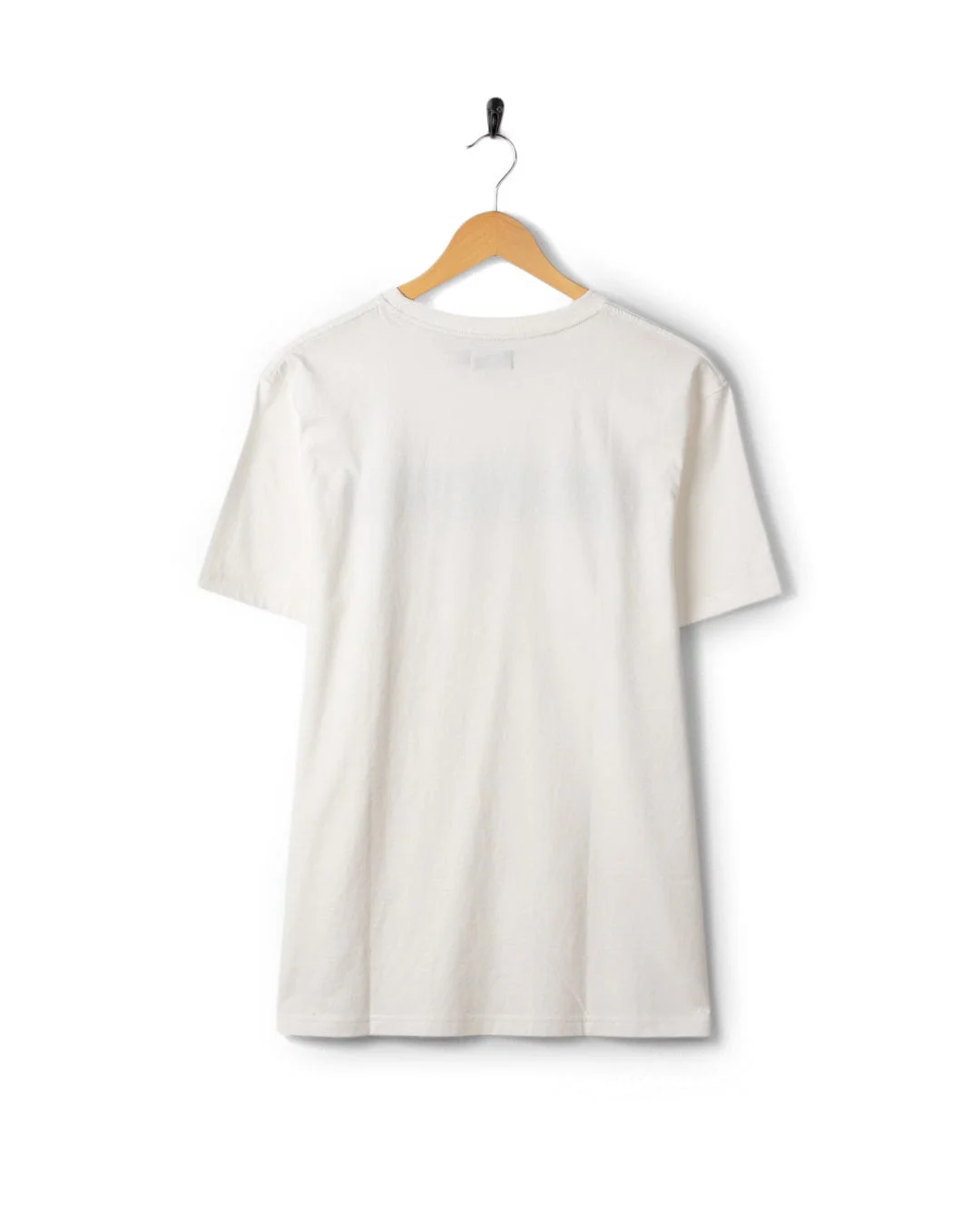Warp Surf Stripe Mens Short Sleeve T-Shirt in Cream - Image 8