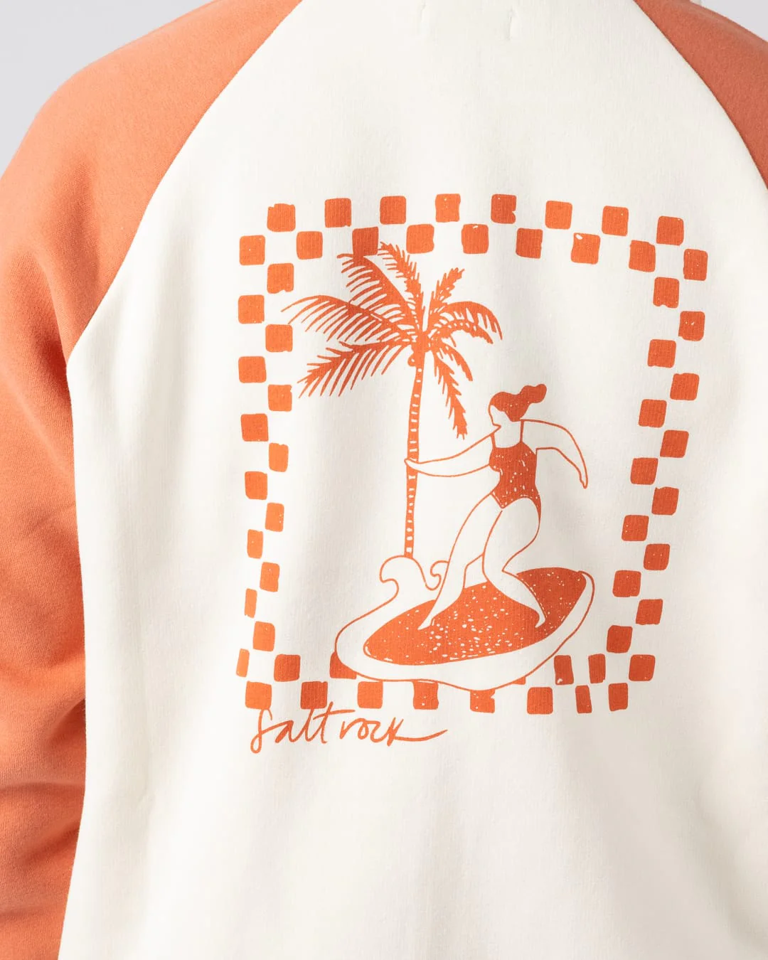 Waves For Days Women Zip Through Hoodie in Cream - Image 3