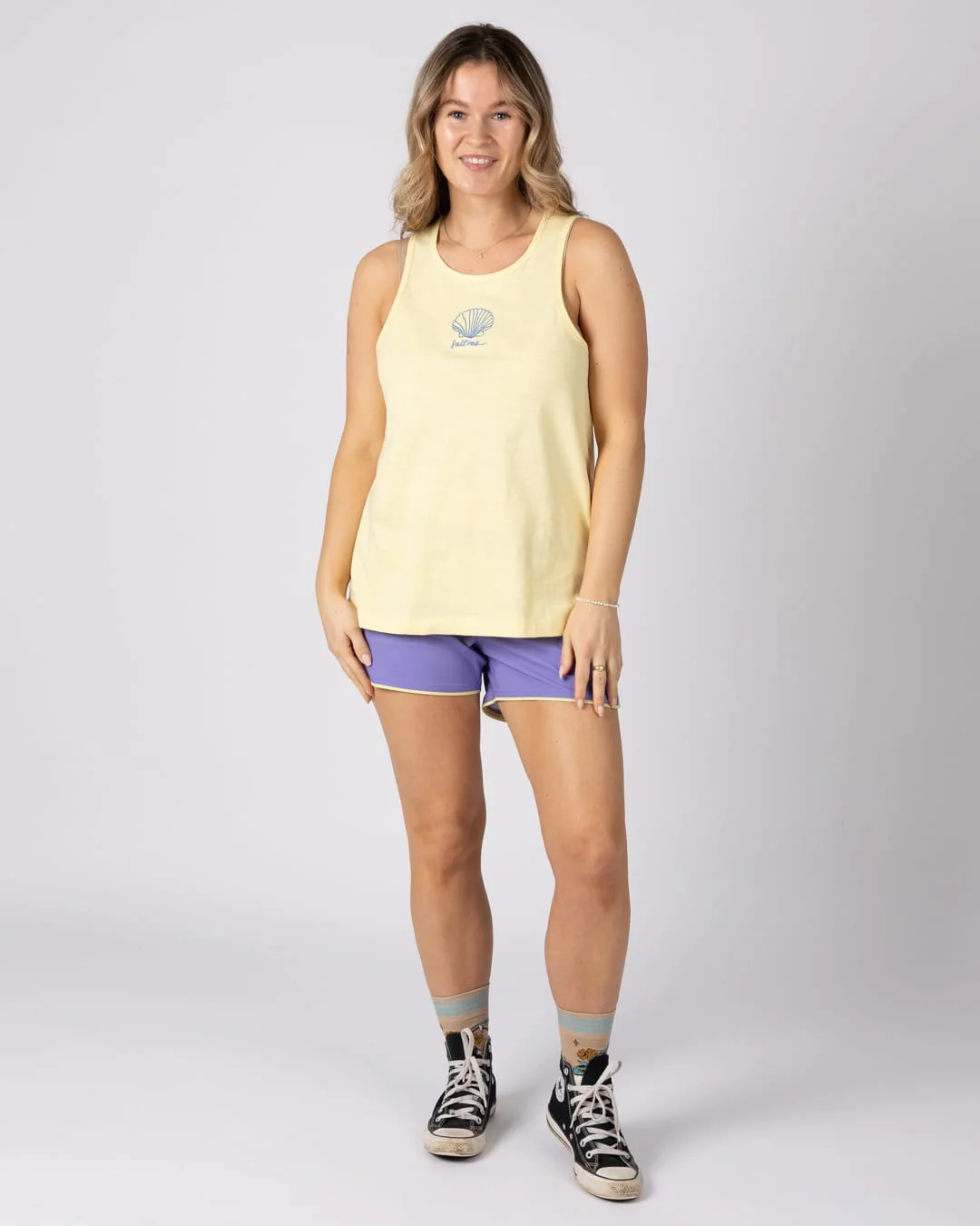 Wella Womens Boardshort in Purple - Image 2