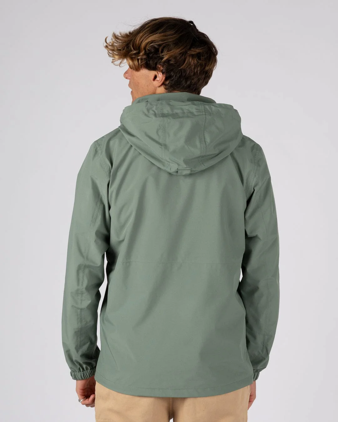 Whistler II -Mens Waterproof Hooded Jacket in Light Green - Image 3