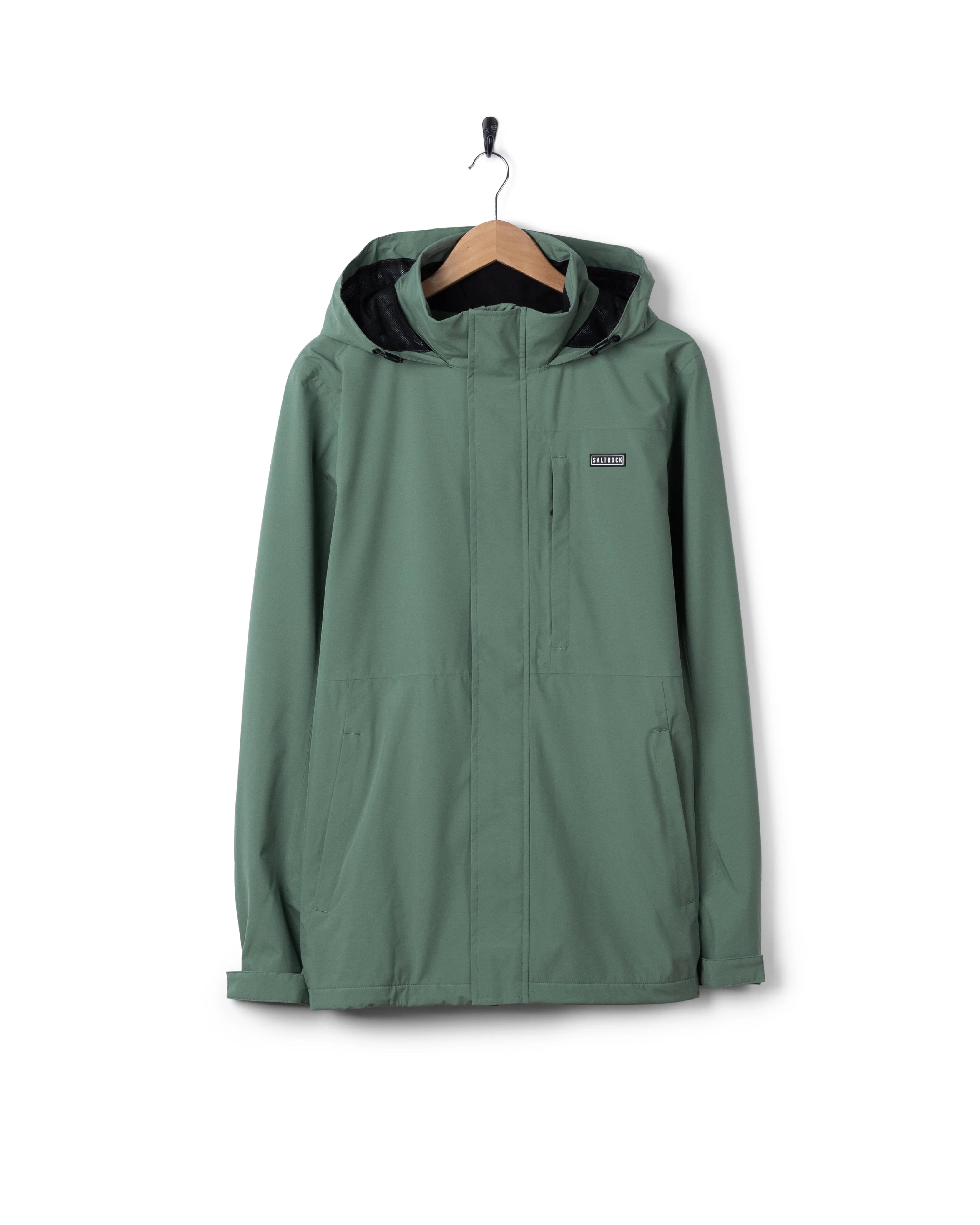 Whistler II -Mens Waterproof Hooded Jacket in Light Green - Image 7