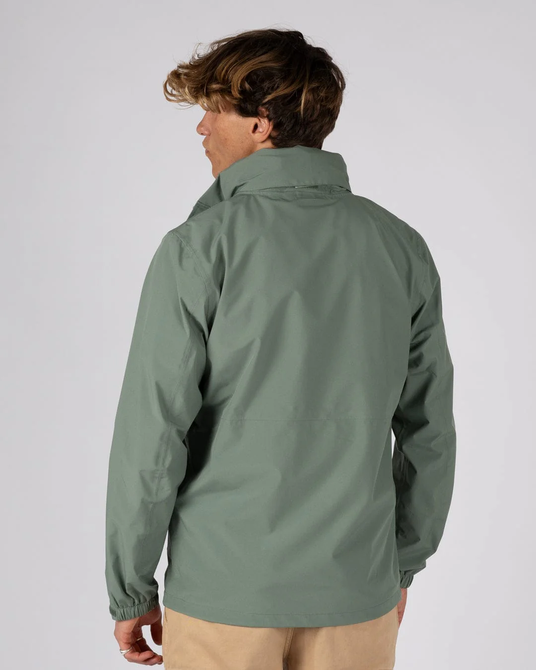 Whistler II -Mens Waterproof Hooded Jacket in Light Green - Image 8