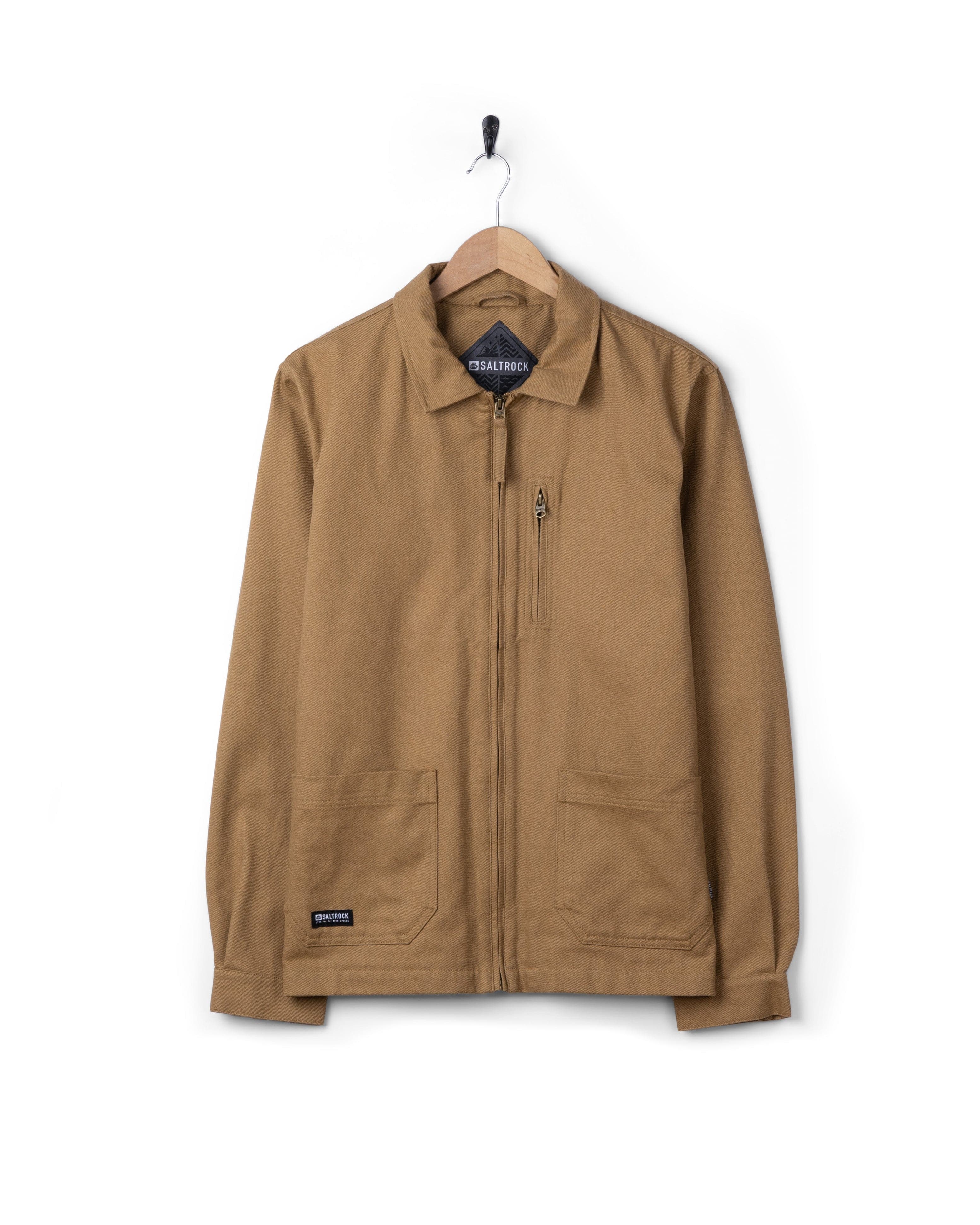 Wyatt Origins Mens Casual Jacket in Brown - Image 5