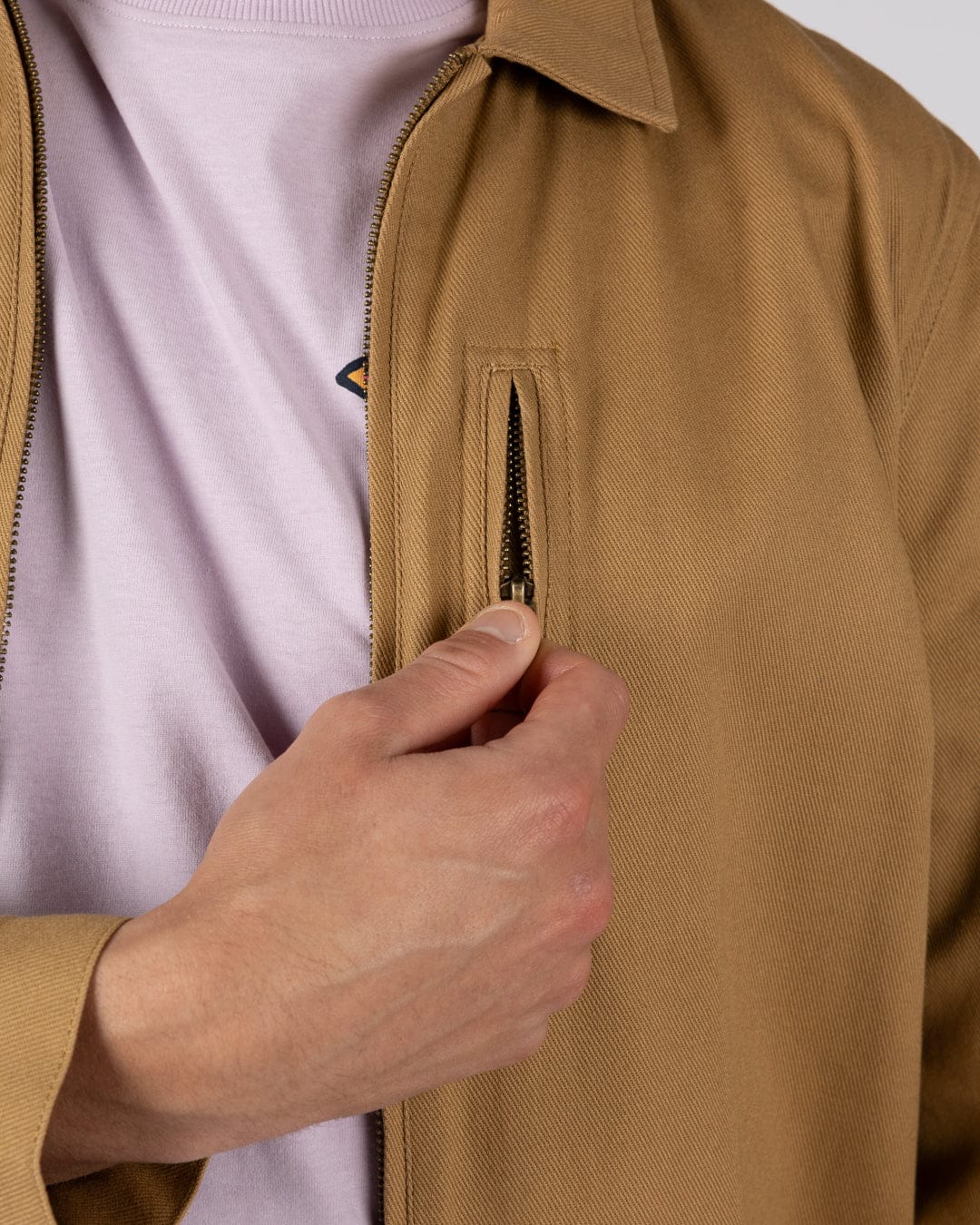 Wyatt Origins Mens Casual Jacket in Brown - Image 7