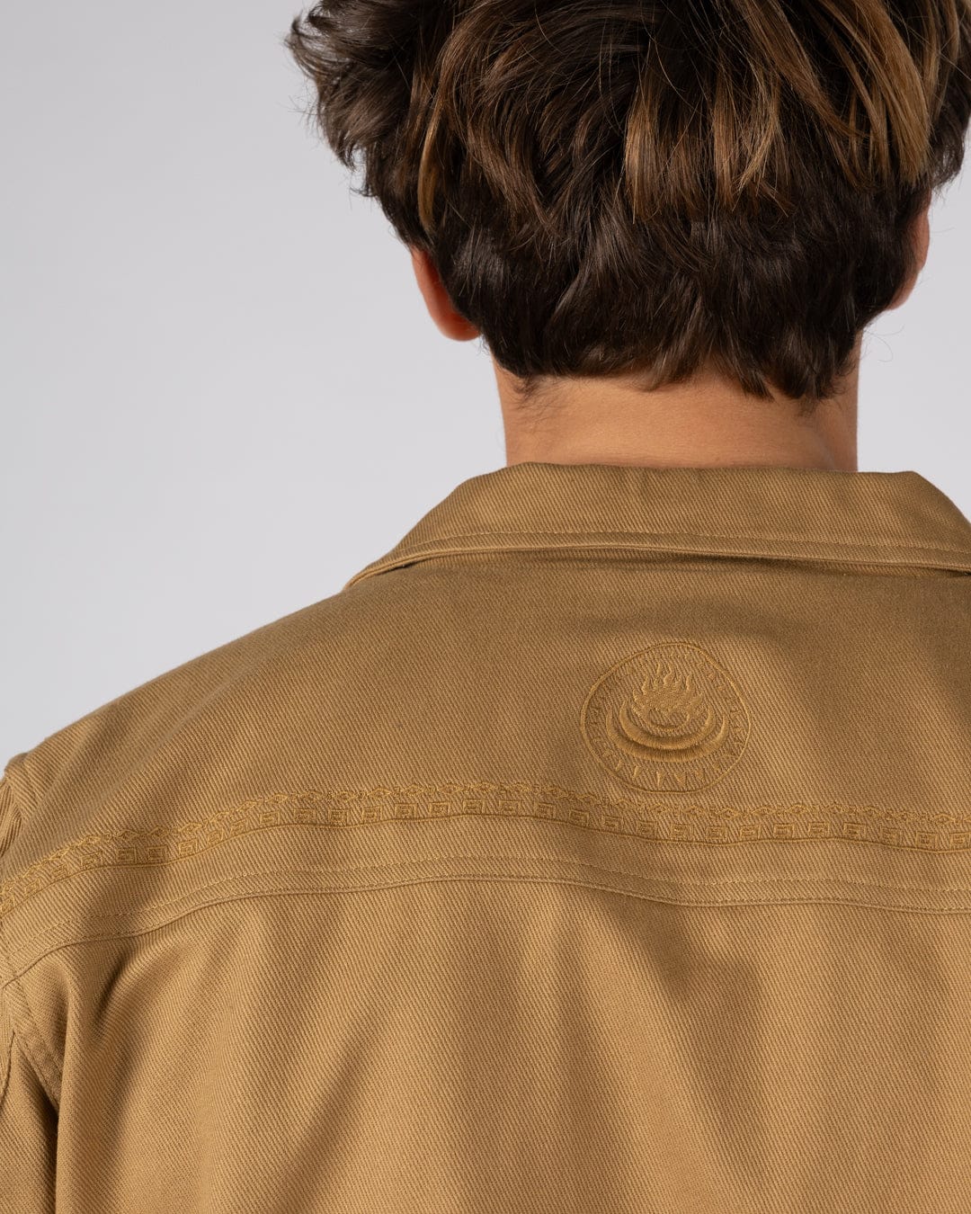 Wyatt Origins Mens Casual Jacket in Brown - Image 9