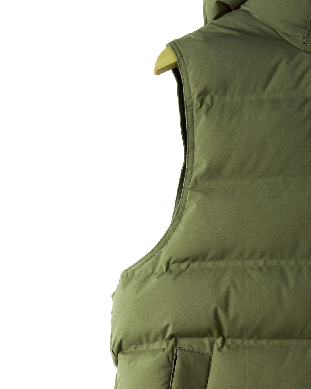 Xavier Mens Padded Gilet in Green - Image 6