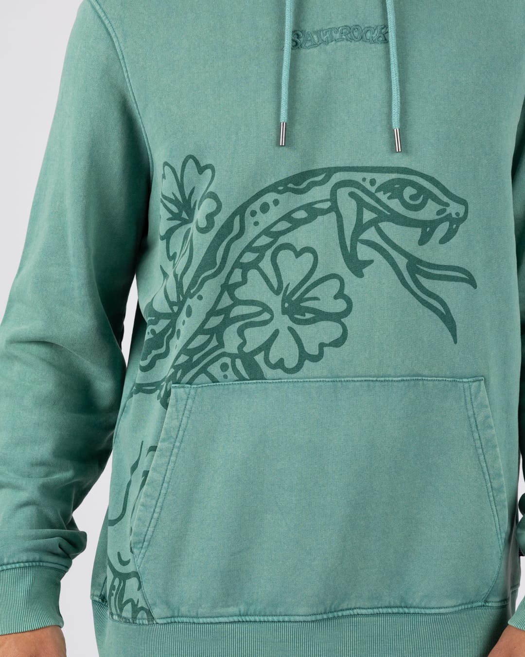 Yesterday's Youth Mens Pop Hoodie in Green - Image 2
