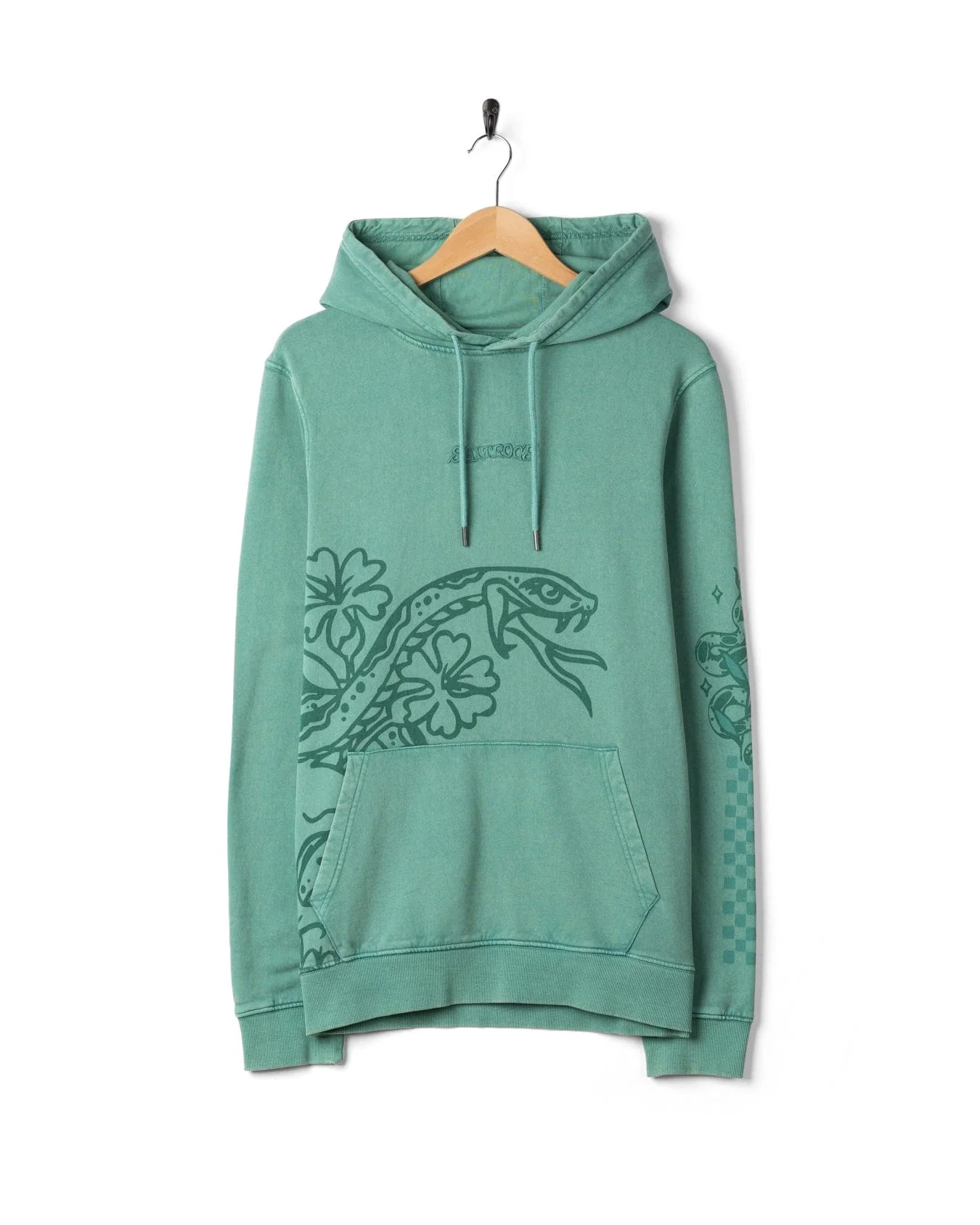 Yesterday's Youth Mens Pop Hoodie in Green - Image 7