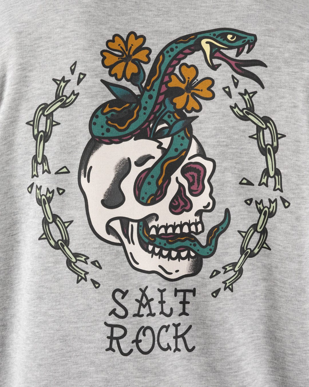Yesterday's Youth  Mens Pop Hoodie in Grey - Image 2