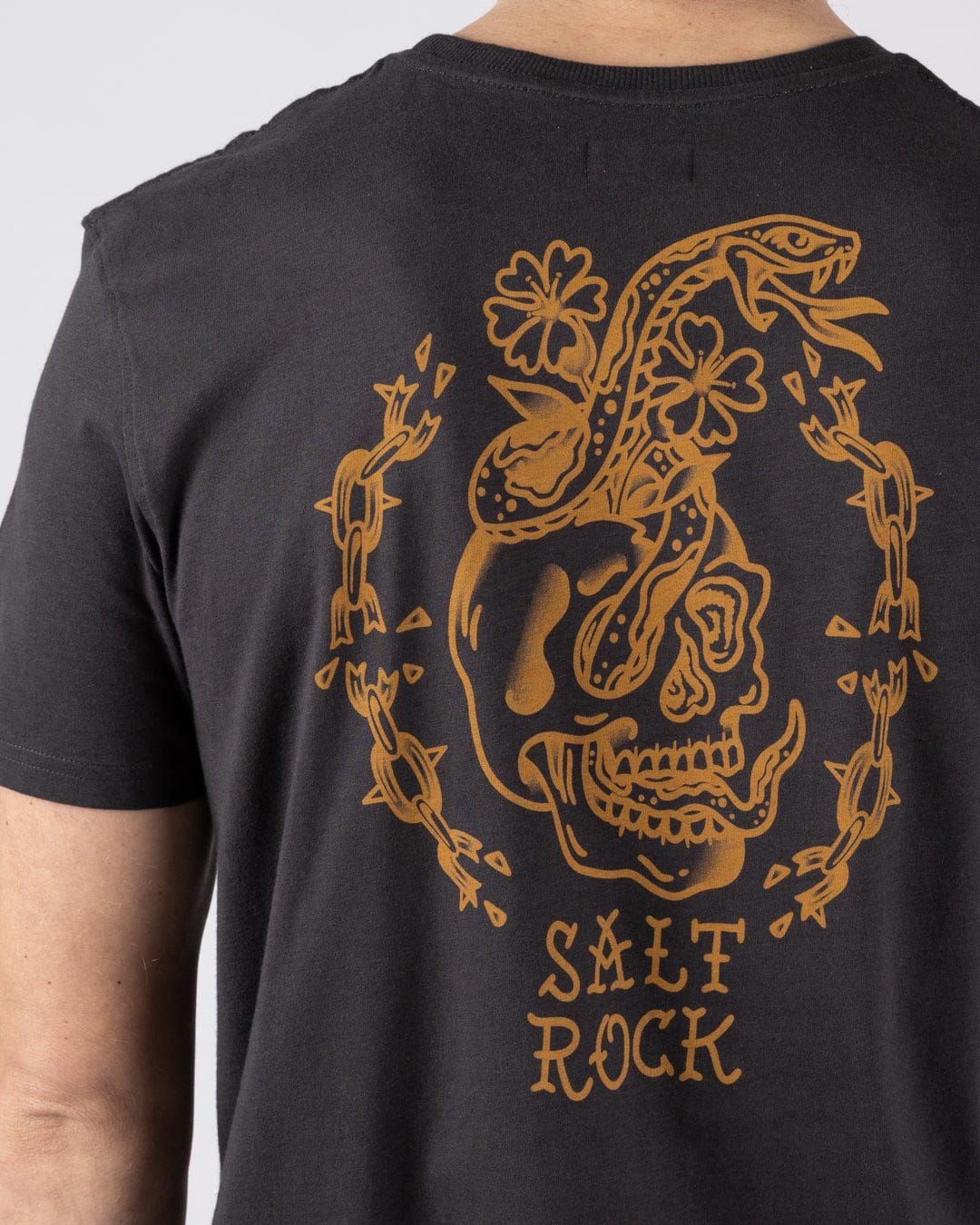 Yesterday's Youth Mens Short Sleeve T-Shirt in Dark Grey - Image 2